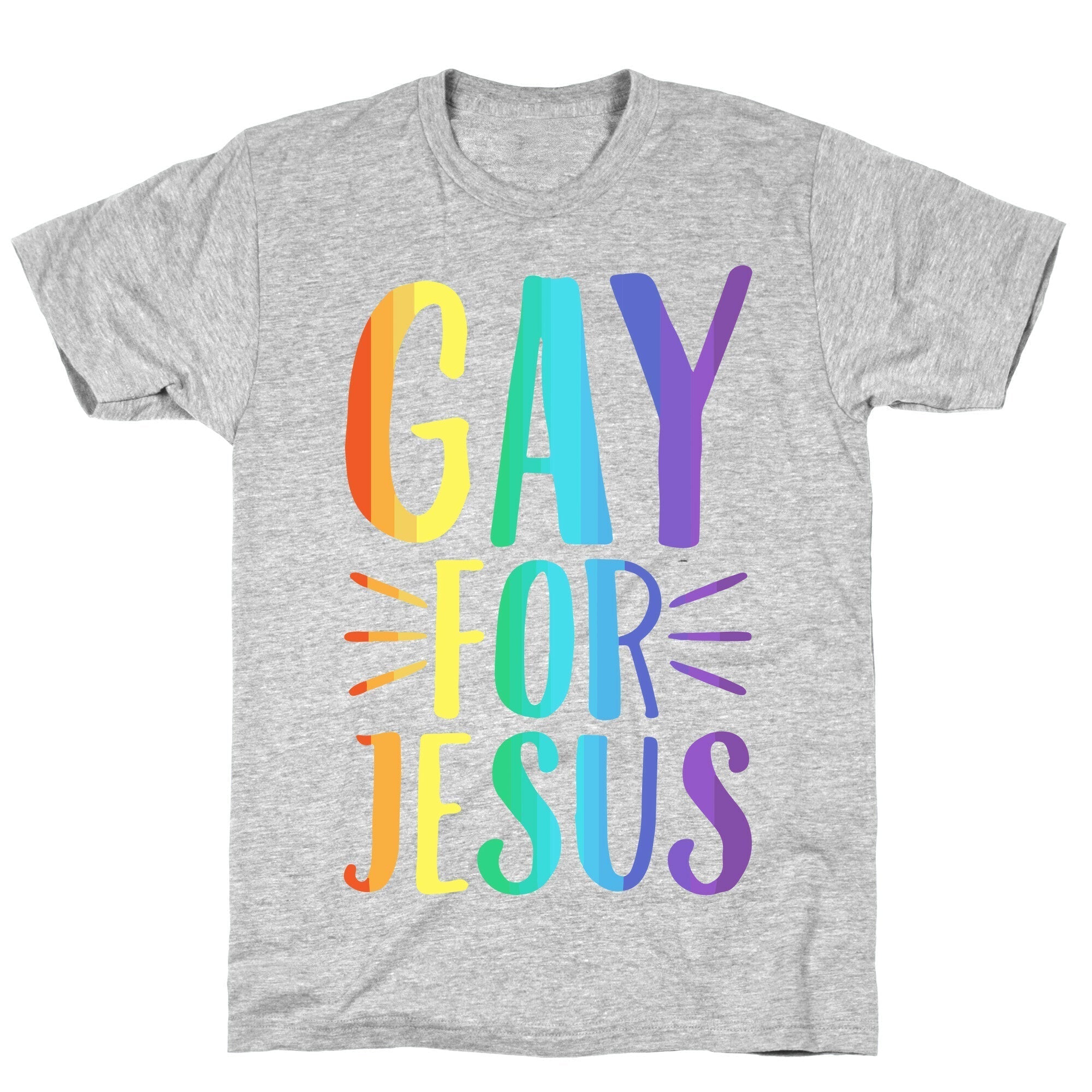 Gay For Jesus White Print T-Shirt Hoodie, Sweatshirt | CoreVibeTees.com (Image 2)
