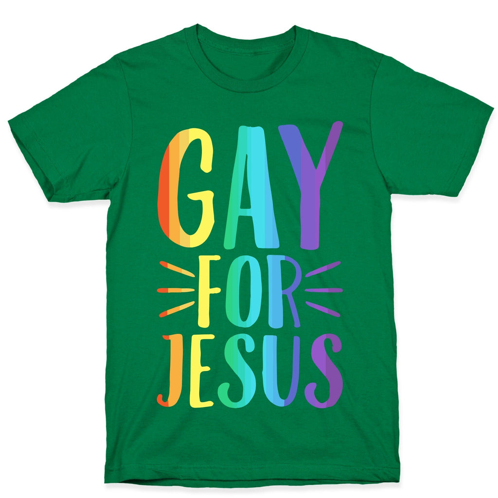 Gay For Jesus White Print T-Shirt Hoodie, Sweatshirt | CoreVibeTees.com (Image 3)