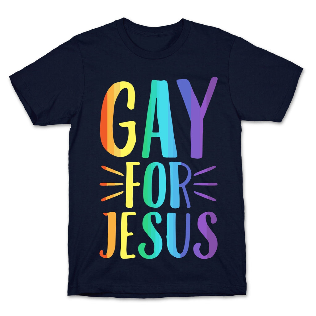 Gay For Jesus White Print T-Shirt Hoodie, Sweatshirt | CoreVibeTees.com (Image 4)