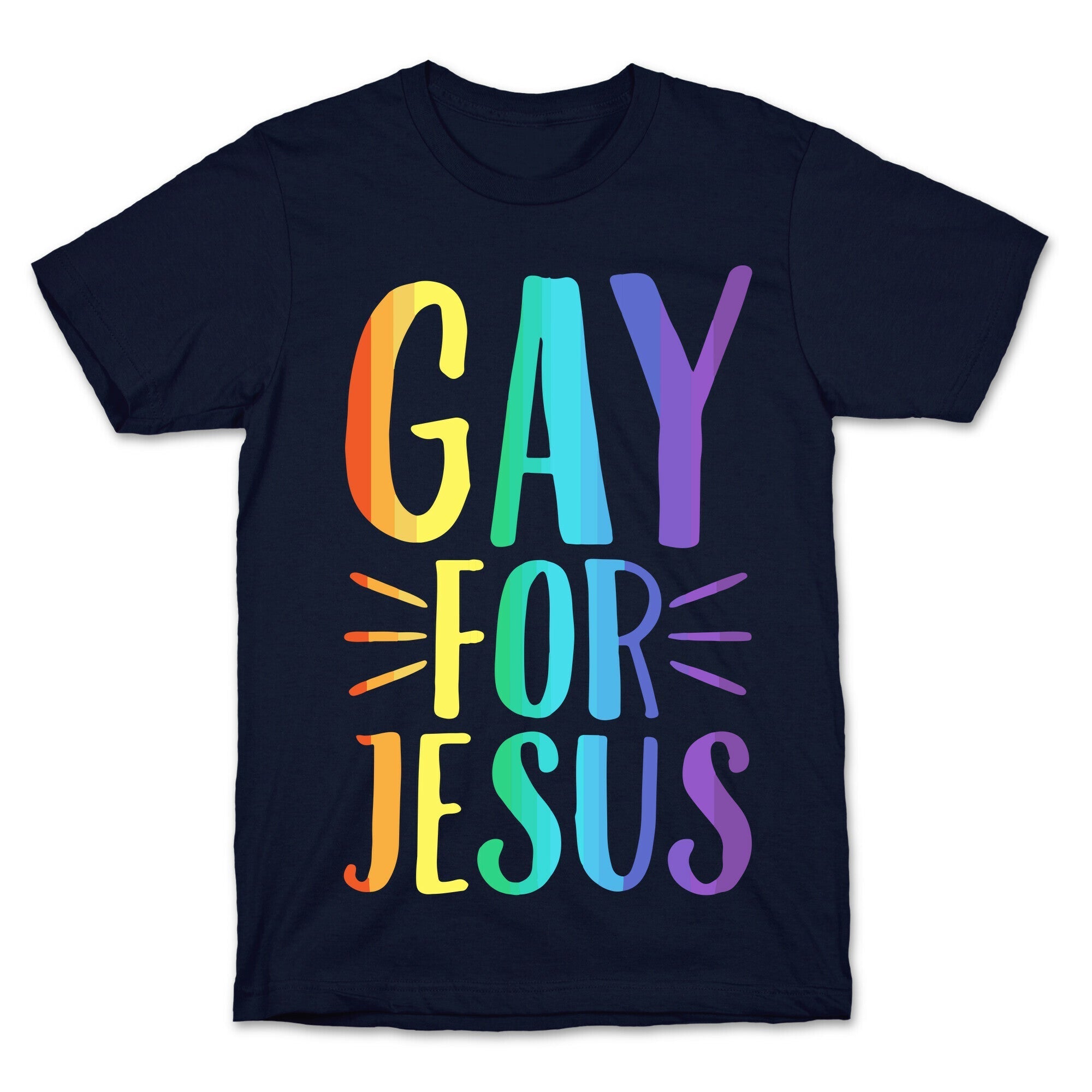 Gay For Jesus White Print T-Shirt Hoodie, Sweatshirt | CoreVibeTees.com (Image 4)