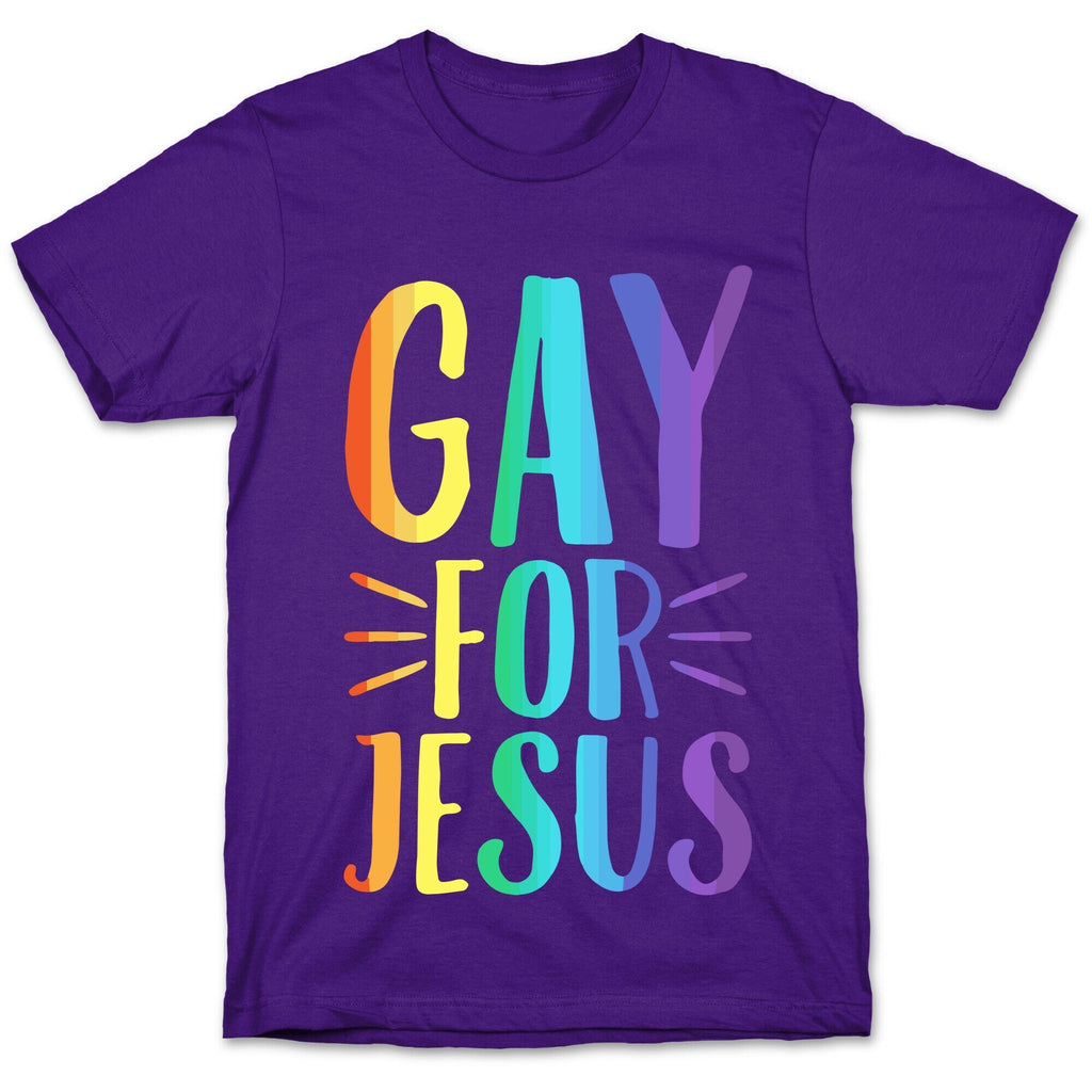 Gay For Jesus White Print T-Shirt Hoodie, Sweatshirt | CoreVibeTees.com (Image 5)
