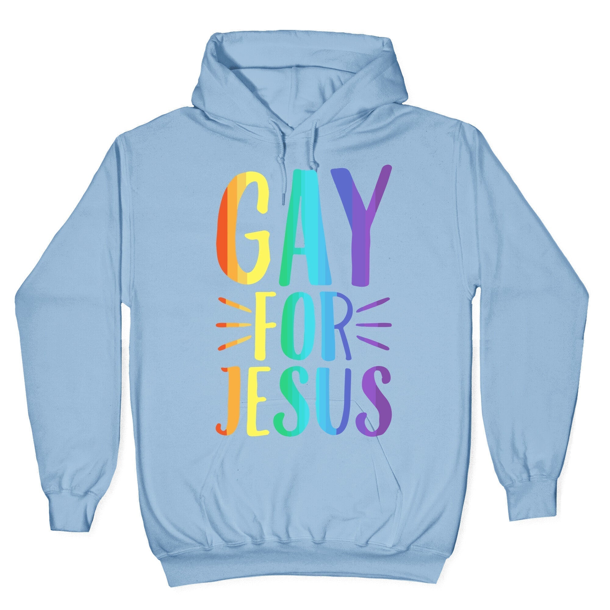 Gay For Jesus White Print Hoodie T-Shirts, Sweatshirt | CoreVibeTees.com (Image 4)