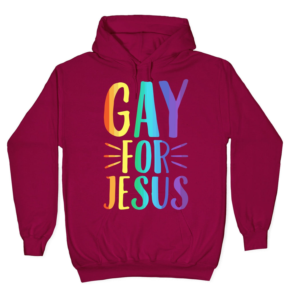 Gay For Jesus White Print Hoodie T-Shirts, Sweatshirt | CoreVibeTees.com (Image 5)