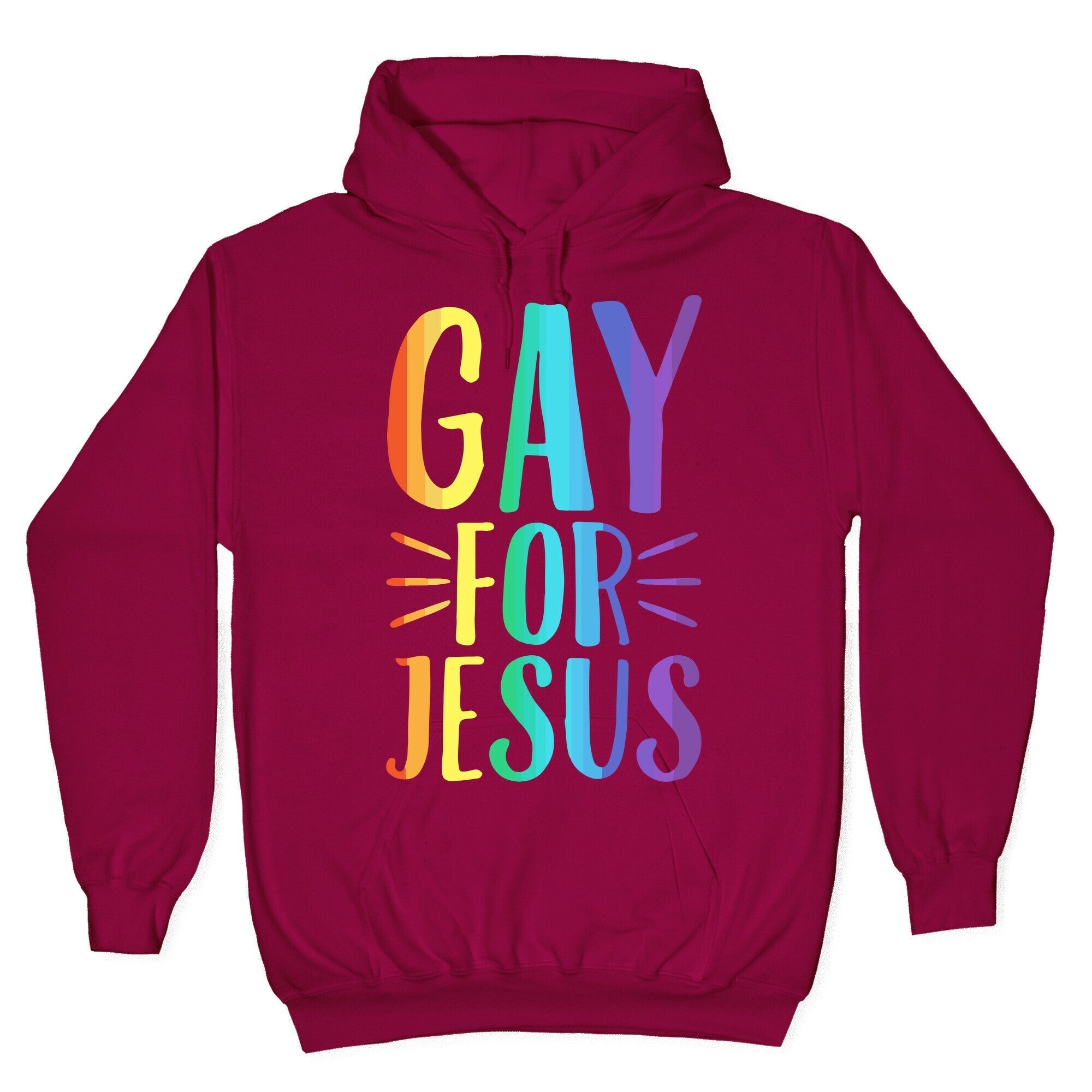 Gay For Jesus White Print Hoodie T-Shirts, Sweatshirt | CoreVibeTees.com (Image 5)