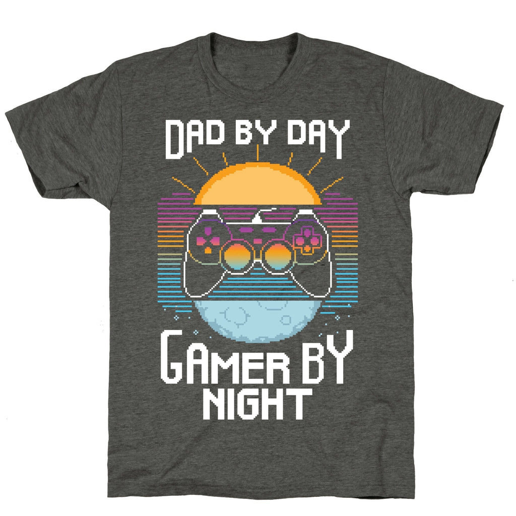 Dad By Day, Gamer By Night Unisex Triblend Tee Hoodie, Sweatshirt | CoreVibeTees.com (Image 3)