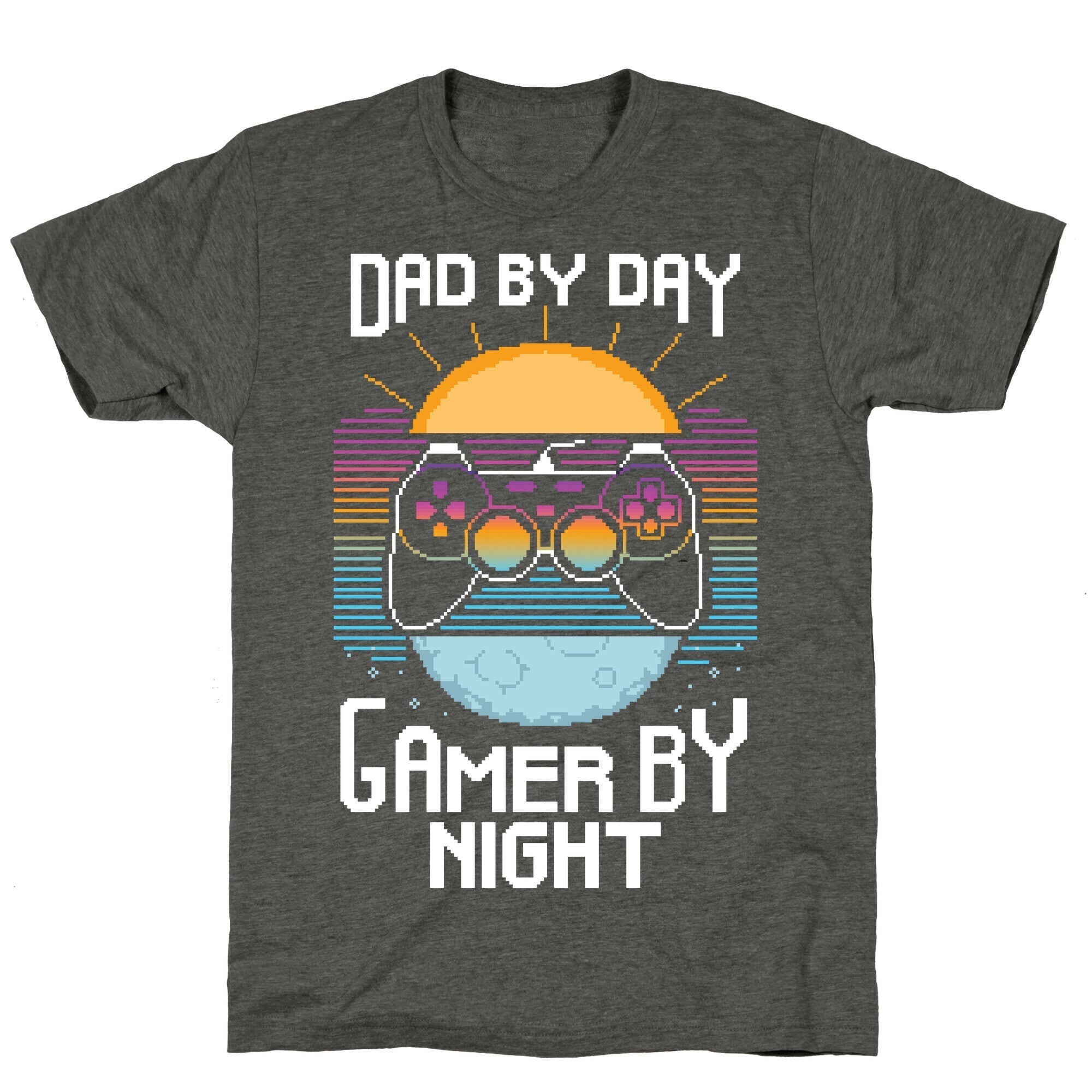 Dad By Day, Gamer By Night Unisex Triblend Tee Hoodie, Sweatshirt | CoreVibeTees.com (Image 3)
