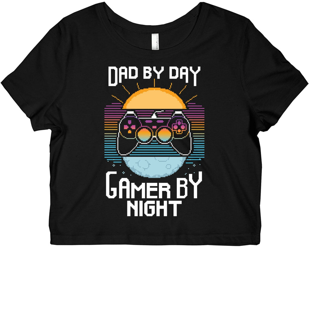 Dad By Day, Gamer By Night Graphic Baby Tee Hoodie, Sweatshirt | CoreVibeTees.com (Image 1)