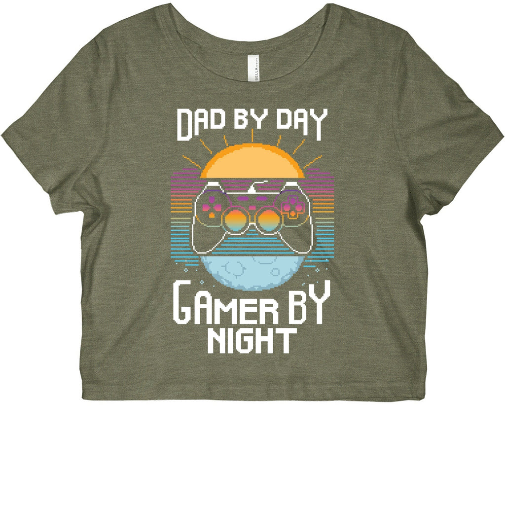 Dad By Day, Gamer By Night Graphic Baby Tee Hoodie, Sweatshirt | CoreVibeTees.com (Image 2)
