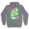 Frogs and Fungus Pattern Hoodie T-Shirts, Sweatshirt | CoreVibeTees.com (Image 1)