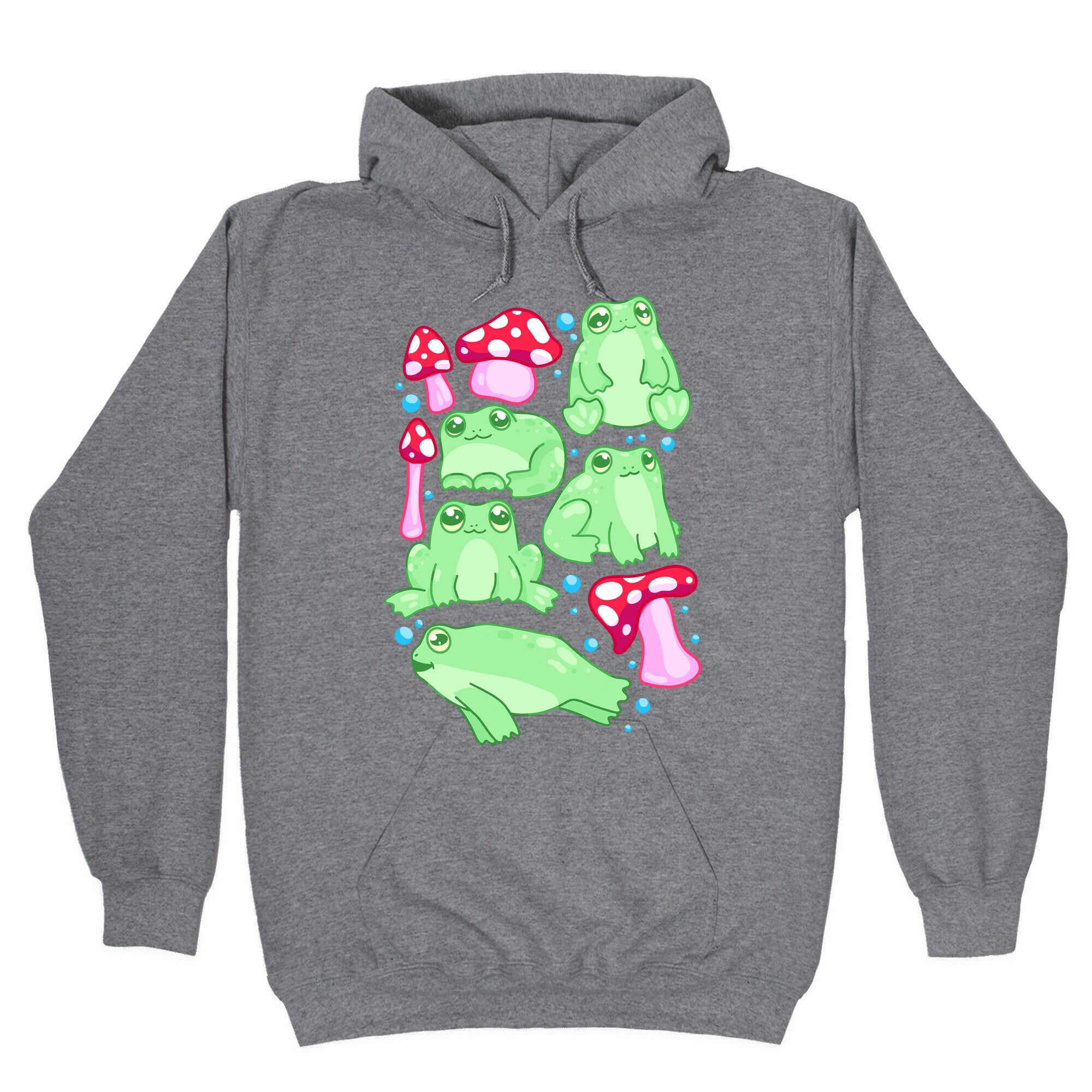 Frogs and Fungus Pattern Hoodie T-Shirts, Sweatshirt | CoreVibeTees.com (Image 1)