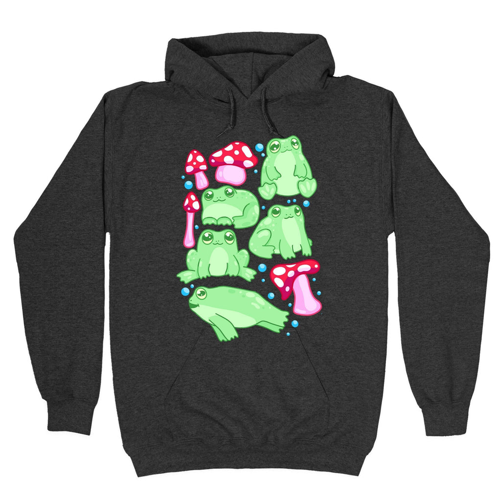 Frogs and Fungus Pattern Hoodie T-Shirts, Sweatshirt | CoreVibeTees.com (Image 3)
