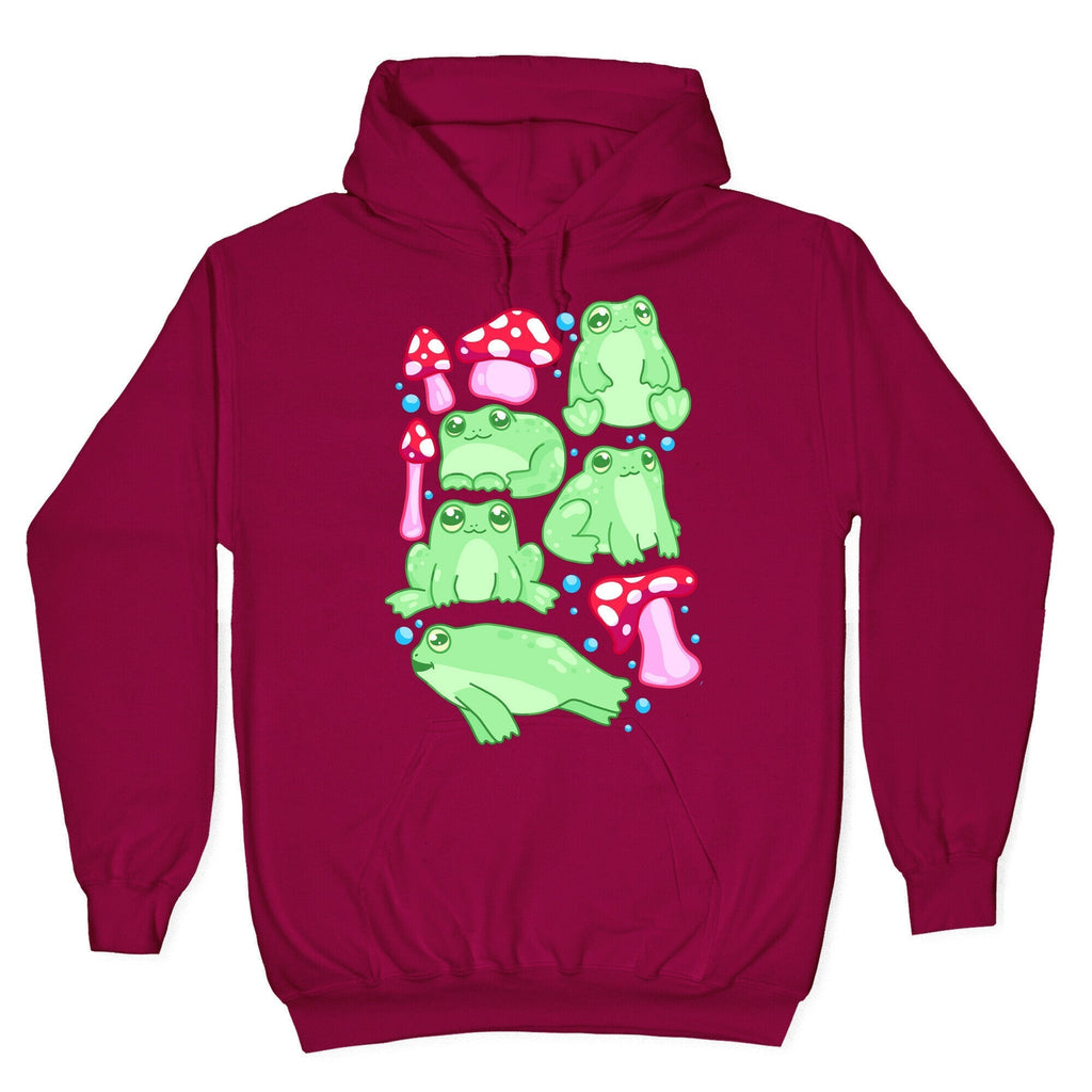 Frogs and Fungus Pattern Hoodie T-Shirts, Sweatshirt | CoreVibeTees.com (Image 5)
