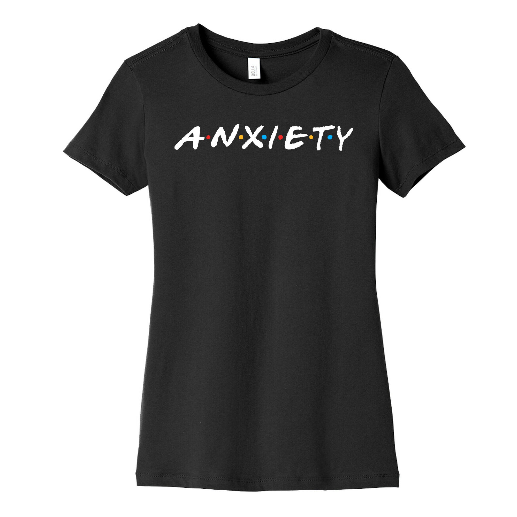 Anxiety Acquaintances  Women's Cotton Tee Hoodie, Sweatshirt | CoreVibeTees.com (Image 5)