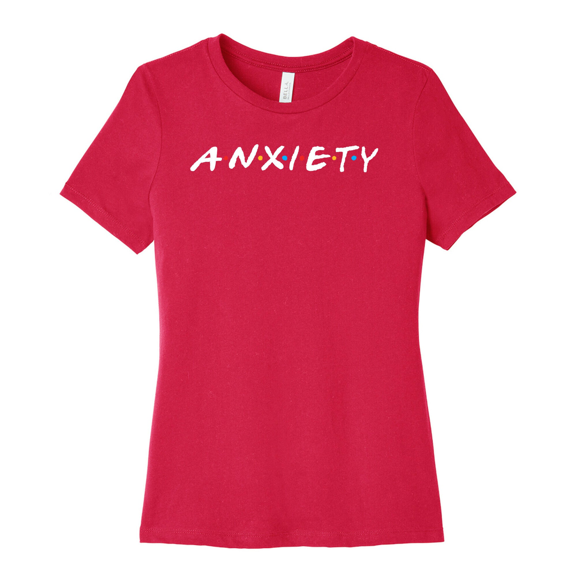 Anxiety Acquaintances  Women's Cotton Tee Hoodie, Sweatshirt | CoreVibeTees.com (Image 2)