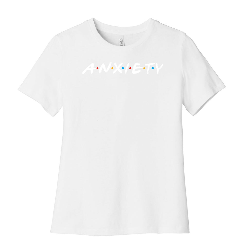 Anxiety Acquaintances  Women's Cotton Tee Hoodie, Sweatshirt | CoreVibeTees.com (Image 4)