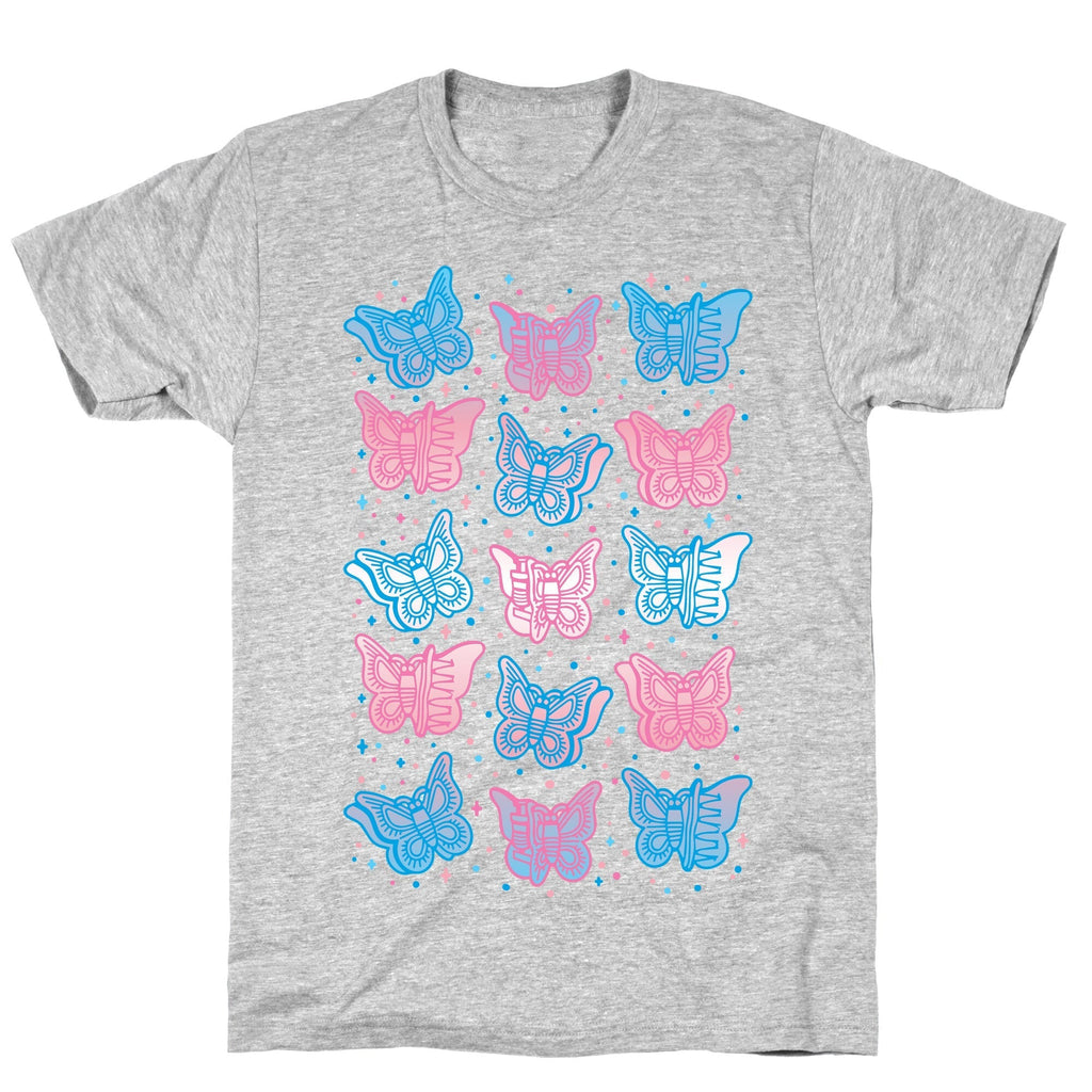 Butterfly Clips Trans Pride  T-Shirt Hoodie, Sweatshirt | CoreVibeTees.com (Image 3)