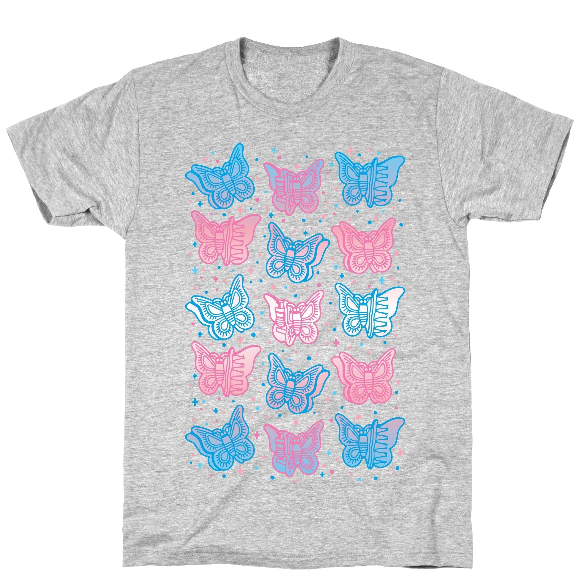 Butterfly Clips Trans Pride  T-Shirt Hoodie, Sweatshirt | CoreVibeTees.com (Image 3)