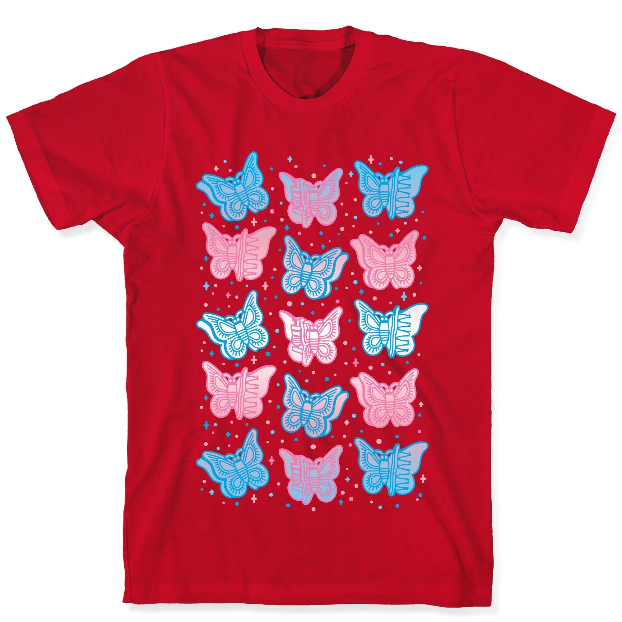 Butterfly Clips Trans Pride  T-Shirt Hoodie, Sweatshirt | CoreVibeTees.com (Image 5)