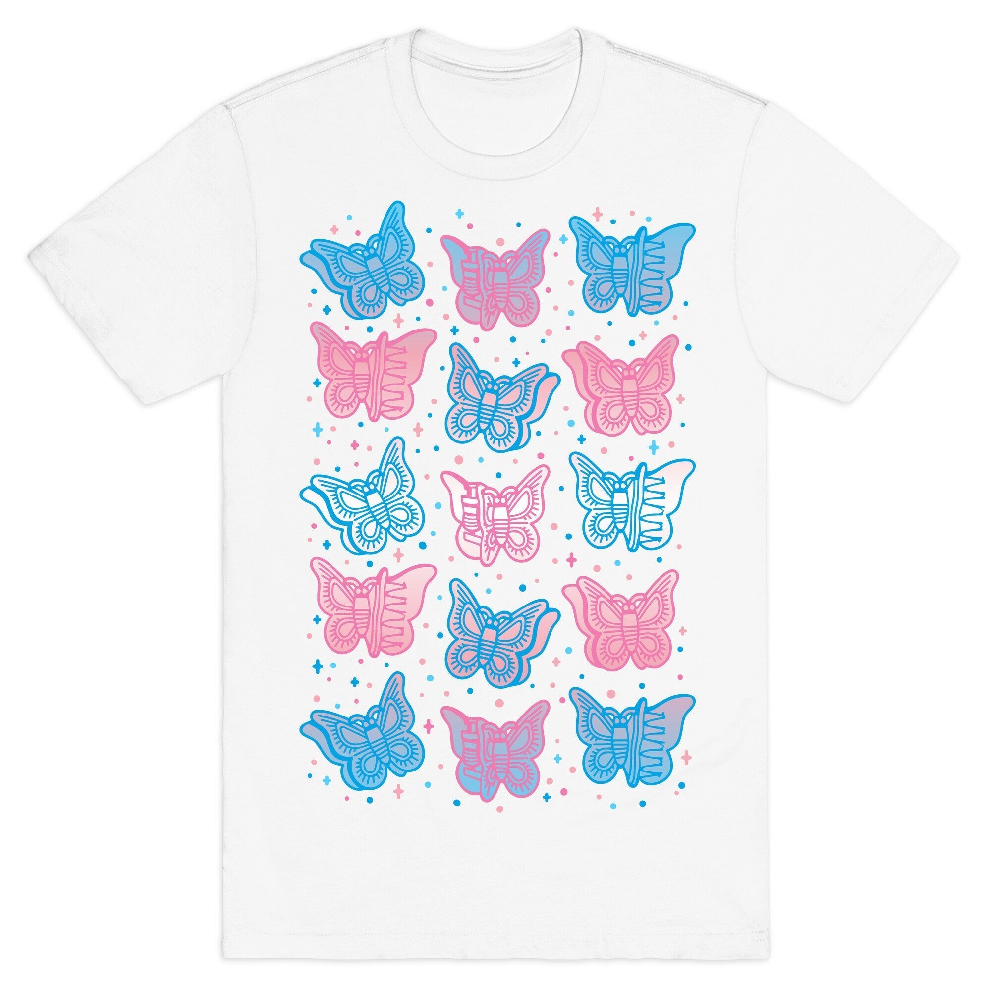 Butterfly Clips Trans Pride  T-Shirt Hoodie, Sweatshirt | CoreVibeTees.com (Image 2)