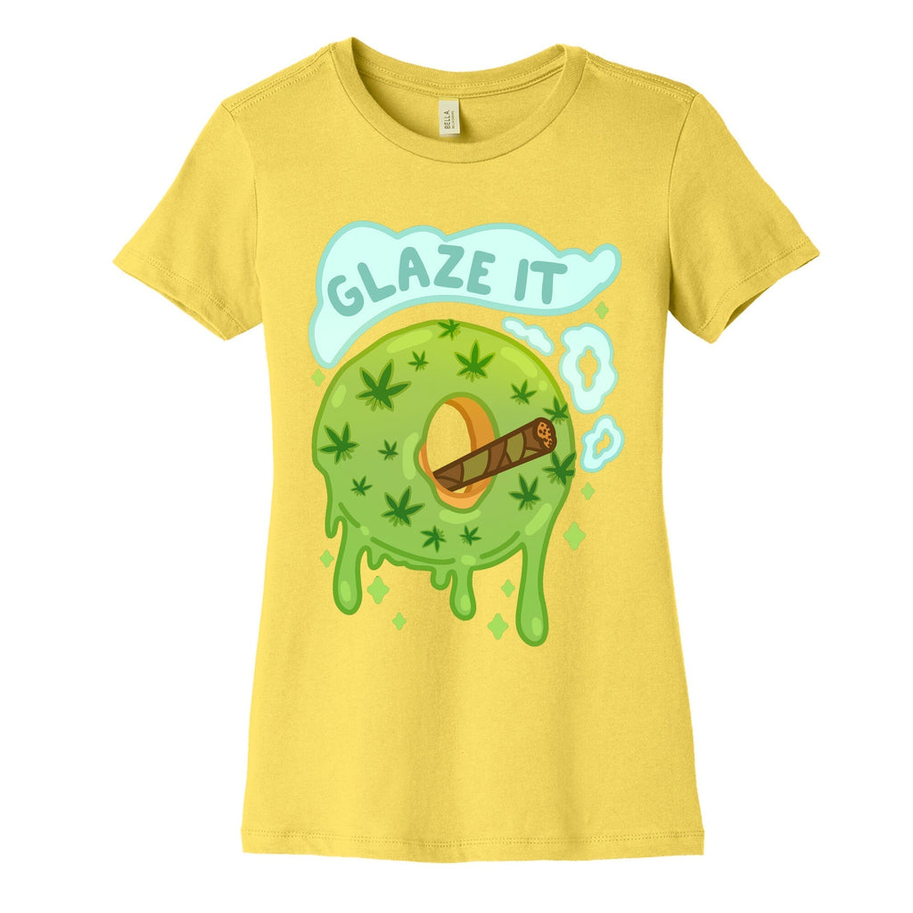 Glaze It Donut Women's Cotton Tee Hoodie, Sweatshirt | CoreVibeTees.com (Image 3)
