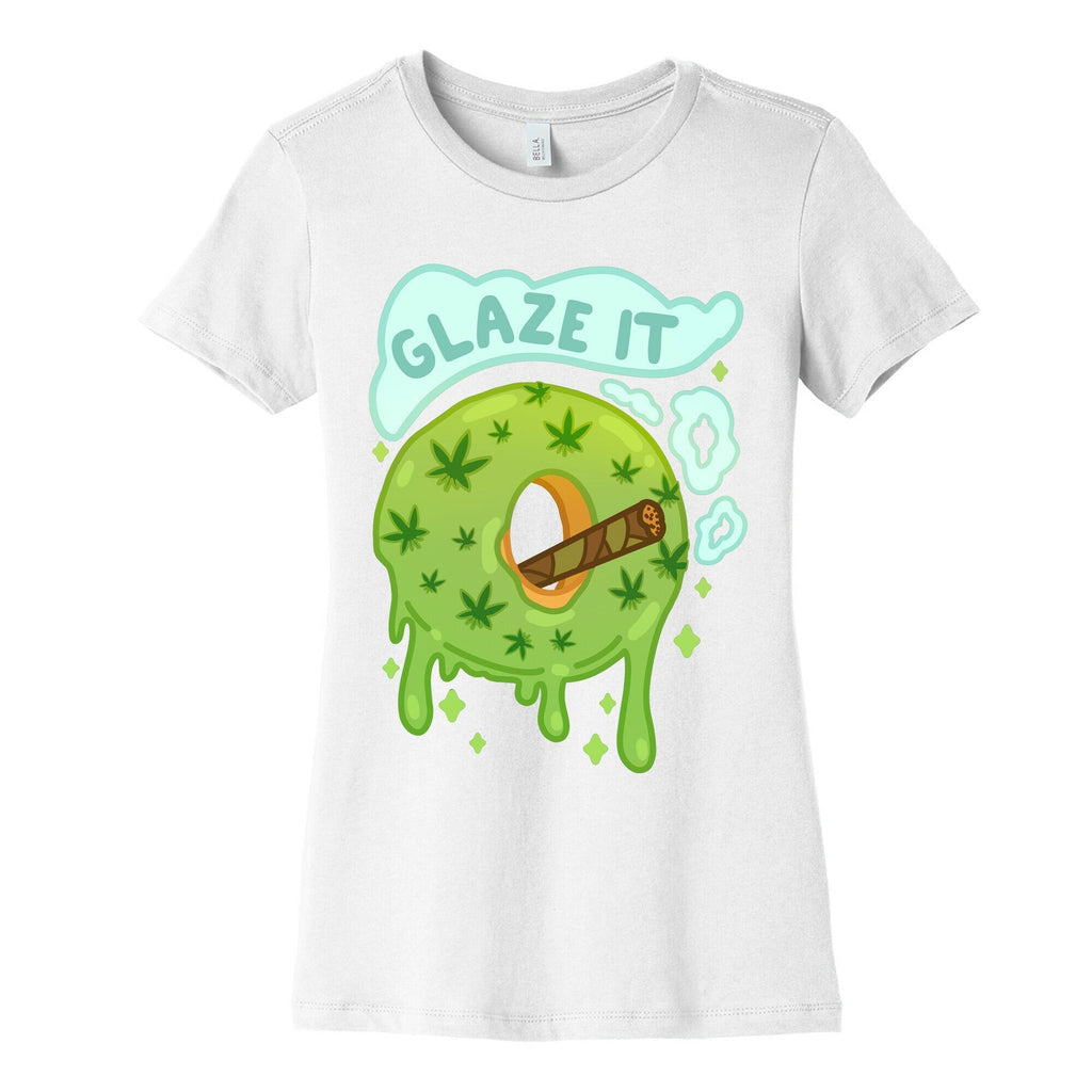 Glaze It Donut Women's Cotton Tee Hoodie, Sweatshirt | CoreVibeTees.com (Image 4)