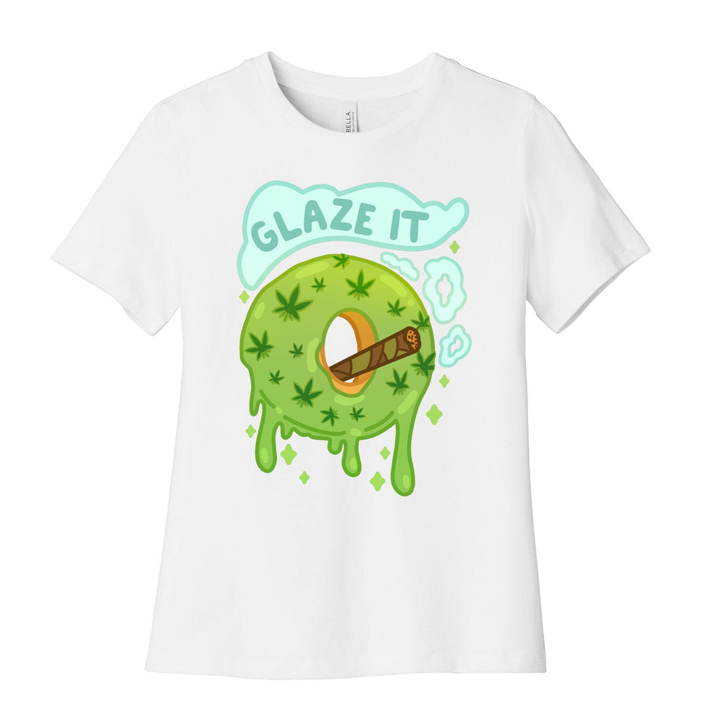 Glaze It Donut Women's Cotton Tee Hoodie, Sweatshirt | CoreVibeTees.com (Image 1)