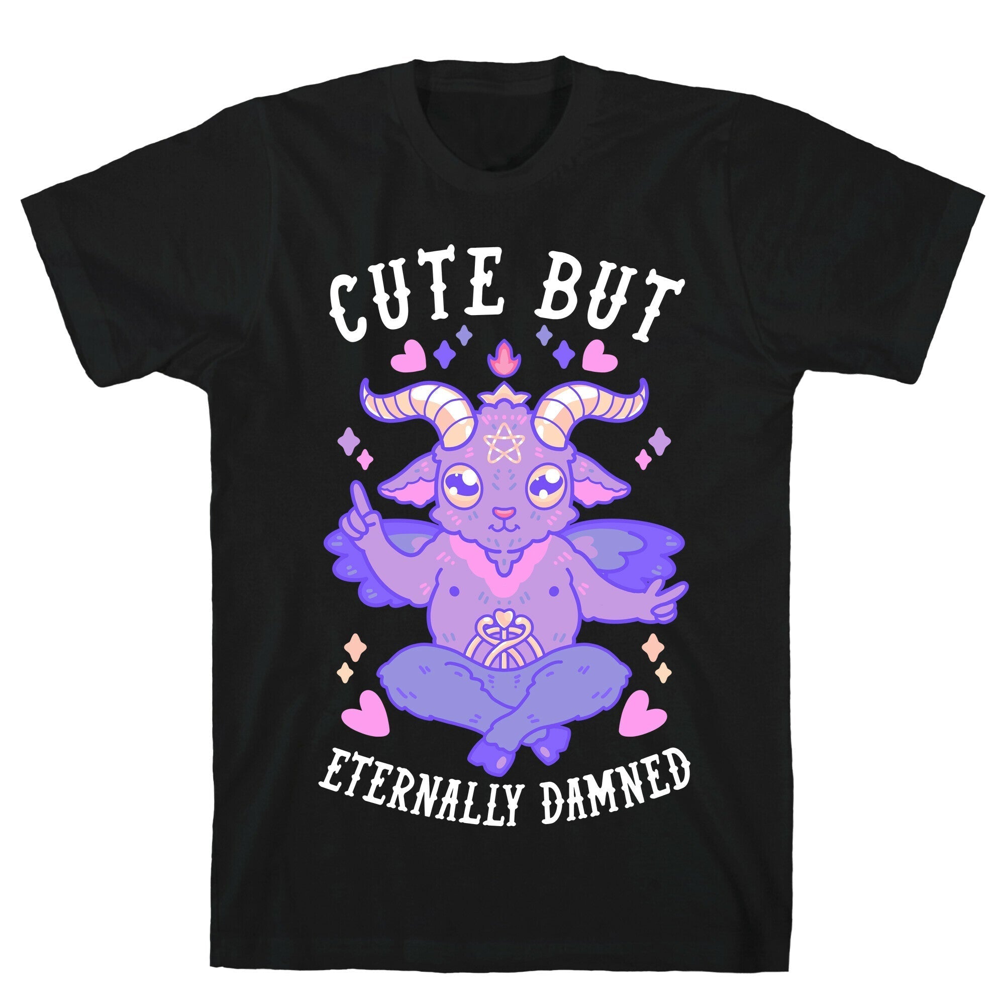 Cute But Eternally Damned T-Shirt Hoodie, Sweatshirt | CoreVibeTees.com (Image 1)