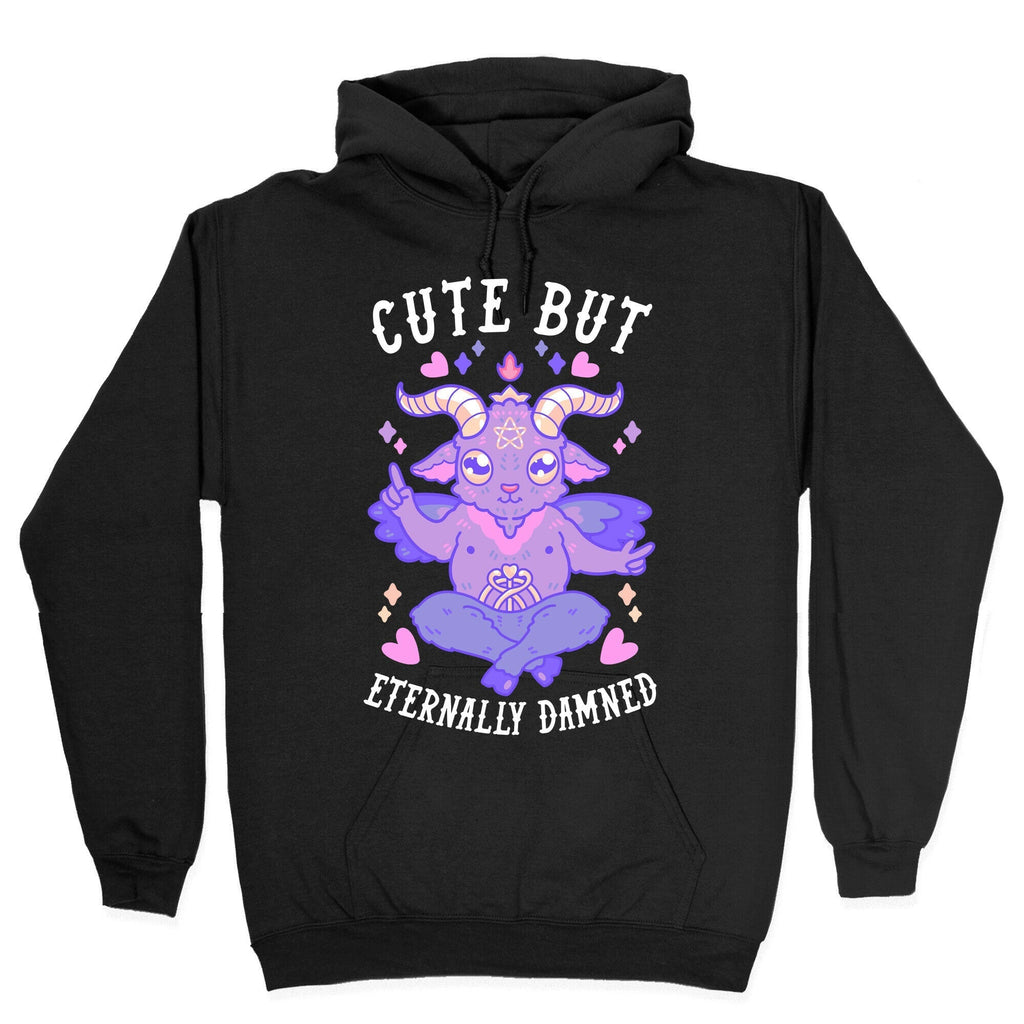 Cute But Eternally Damned Hoodie T-Shirts, Sweatshirt | CoreVibeTees.com (Image 2)