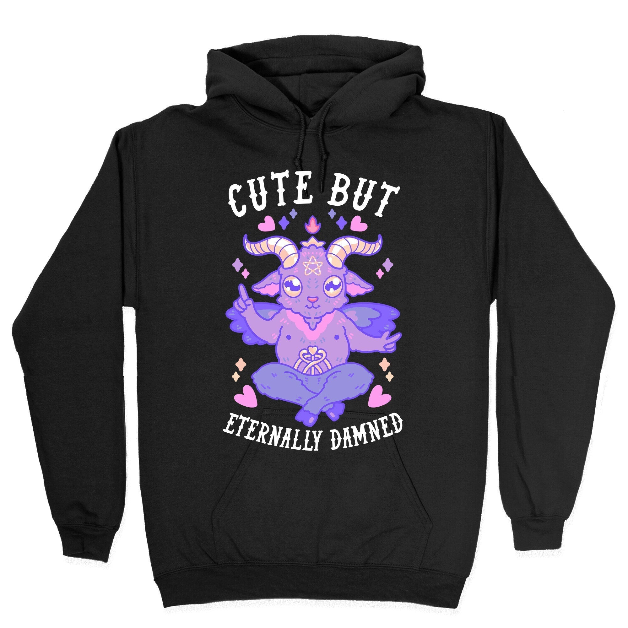 Cute But Eternally Damned Hoodie T-Shirts, Sweatshirt | CoreVibeTees.com (Image 2)