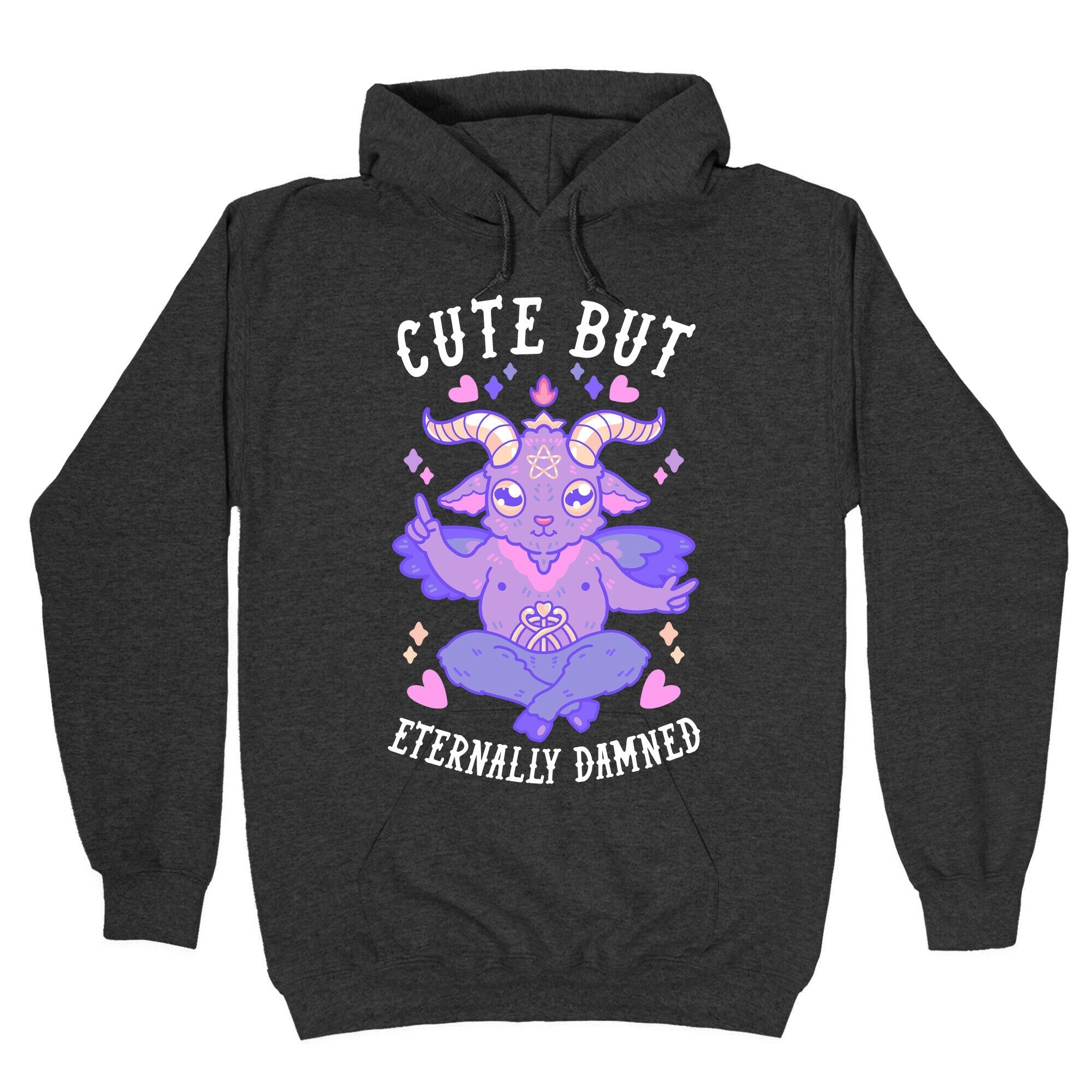 Cute But Eternally Damned Hoodie T-Shirts, Sweatshirt | CoreVibeTees.com (Image 3)