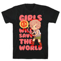 Girls Will Save The World T-Shirt Hoodie, Sweatshirt | CoreVibeTees.com (Image 1)