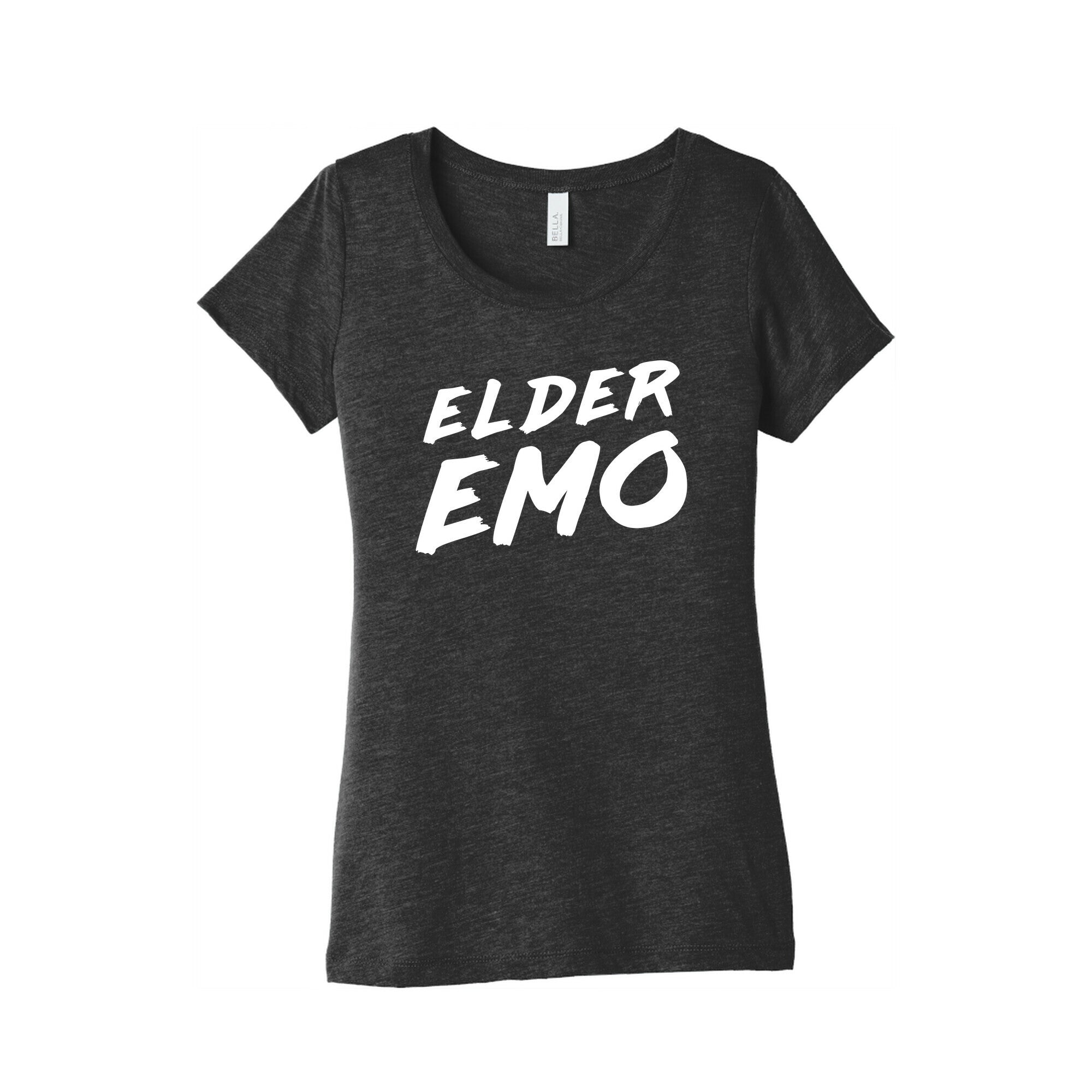 Elder Emo Women's Triblend Tee Hoodie, Sweatshirt | CoreVibeTees.com (Image 2)