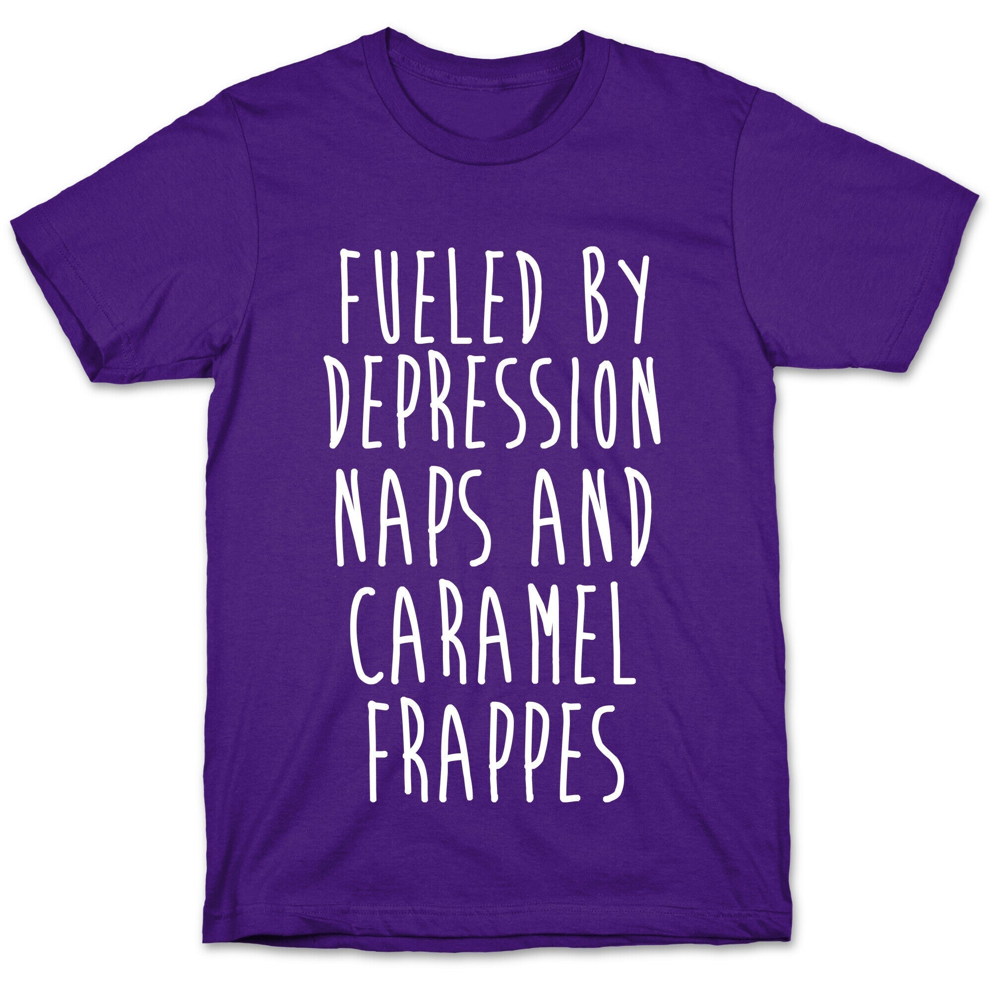 Fueled By Depression Naps and Caramel Frappes T-Shirt Hoodie, Sweatshirt | CoreVibeTees.com (Image 5)