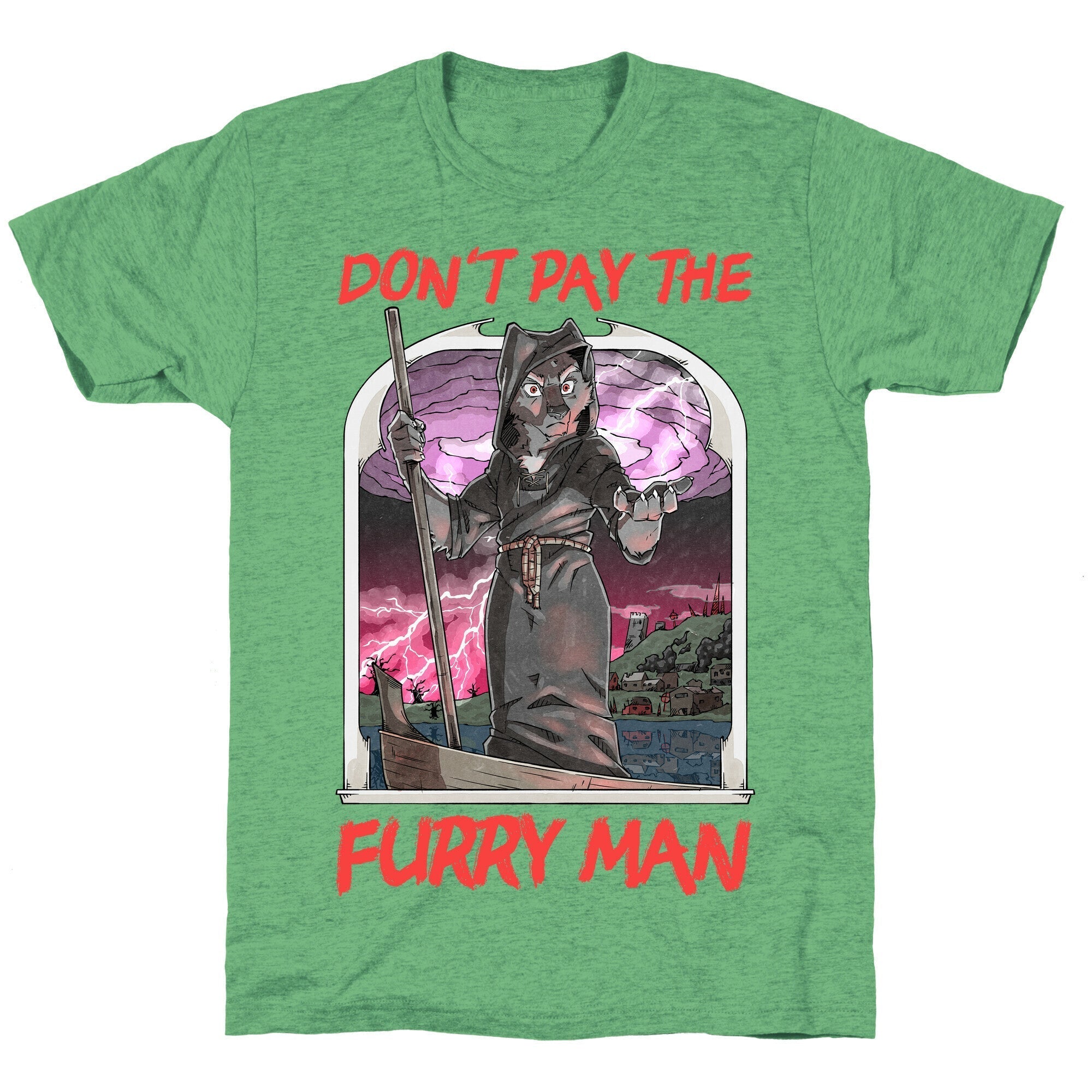 Don't Pay The Furry Man Unisex Triblend Tee Hoodie, Sweatshirt | CoreVibeTees.com (Image 2)