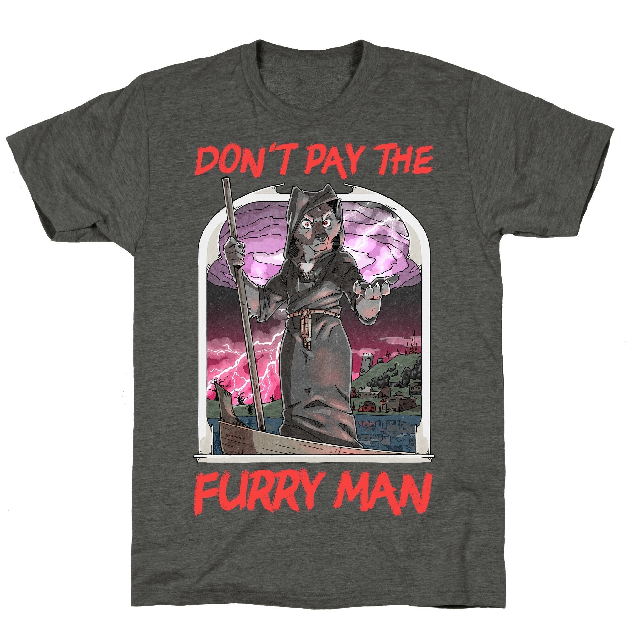 Don't Pay The Furry Man Unisex Triblend Tee Hoodie, Sweatshirt | CoreVibeTees.com (Image 3)