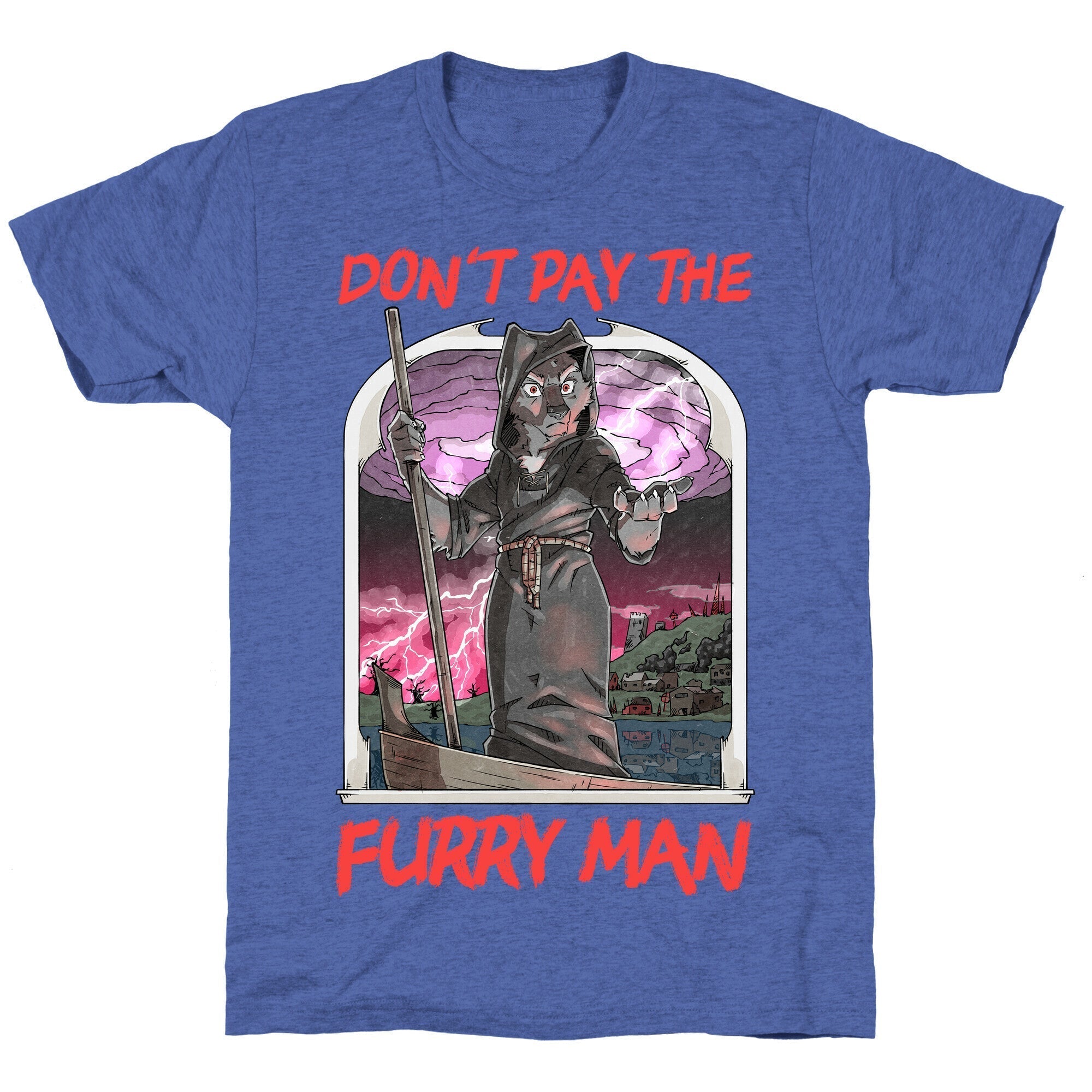 Don't Pay The Furry Man Unisex Triblend Tee Hoodie, Sweatshirt | CoreVibeTees.com (Image 5)