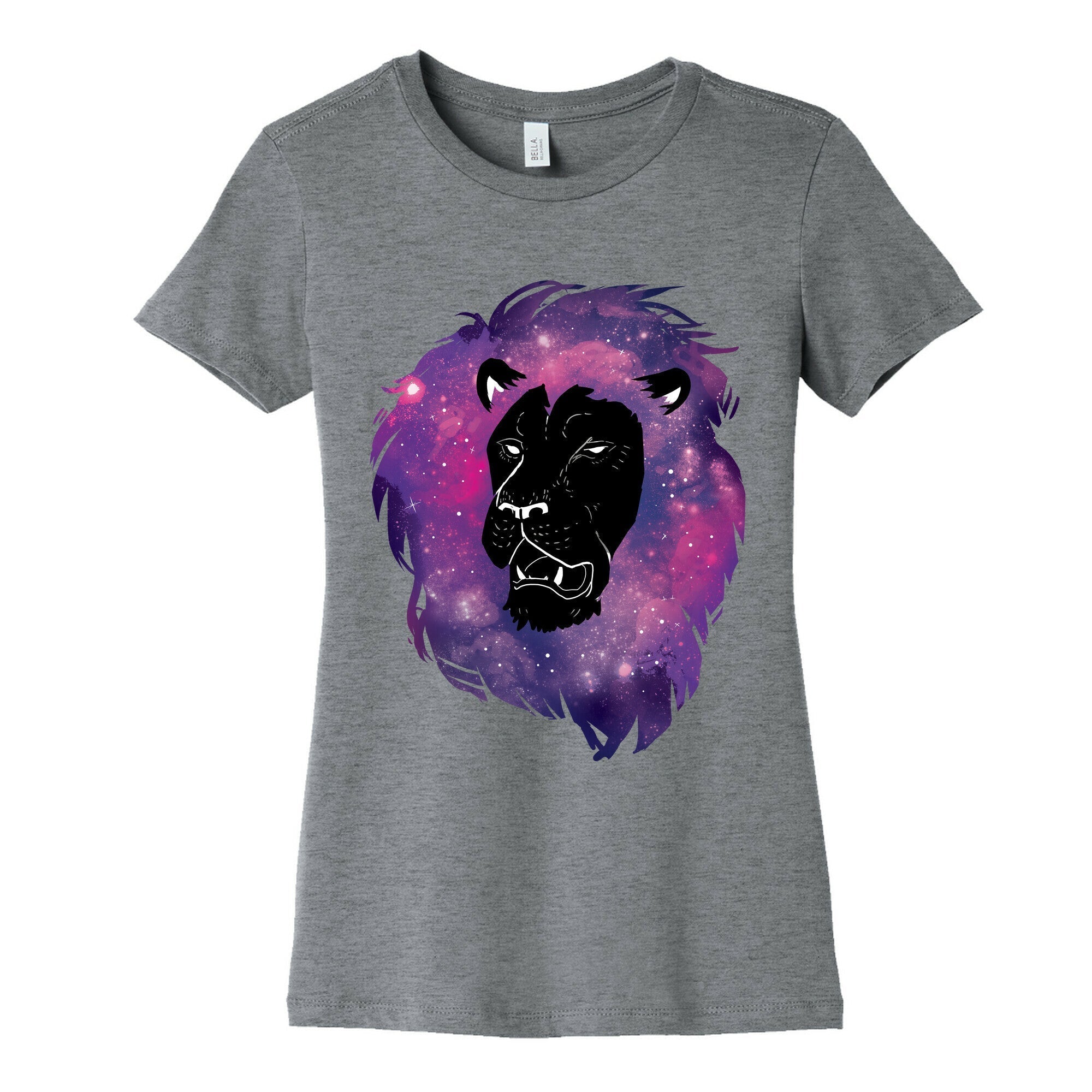 Galaxy Lion Women's Cotton Tee Hoodie, Sweatshirt | CoreVibeTees.com (Image 5)