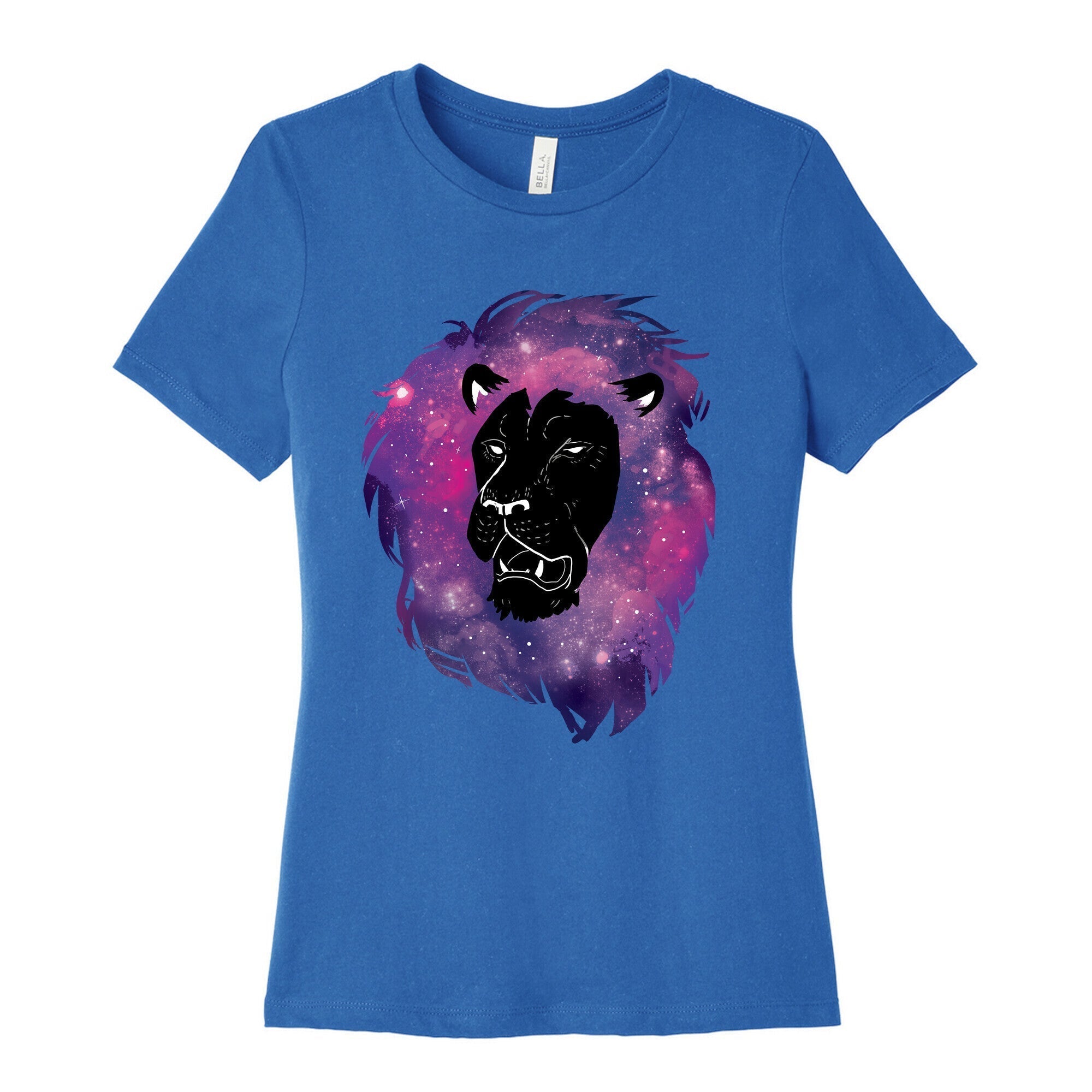 Galaxy Lion Women's Cotton Tee Hoodie, Sweatshirt | CoreVibeTees.com (Image 3)