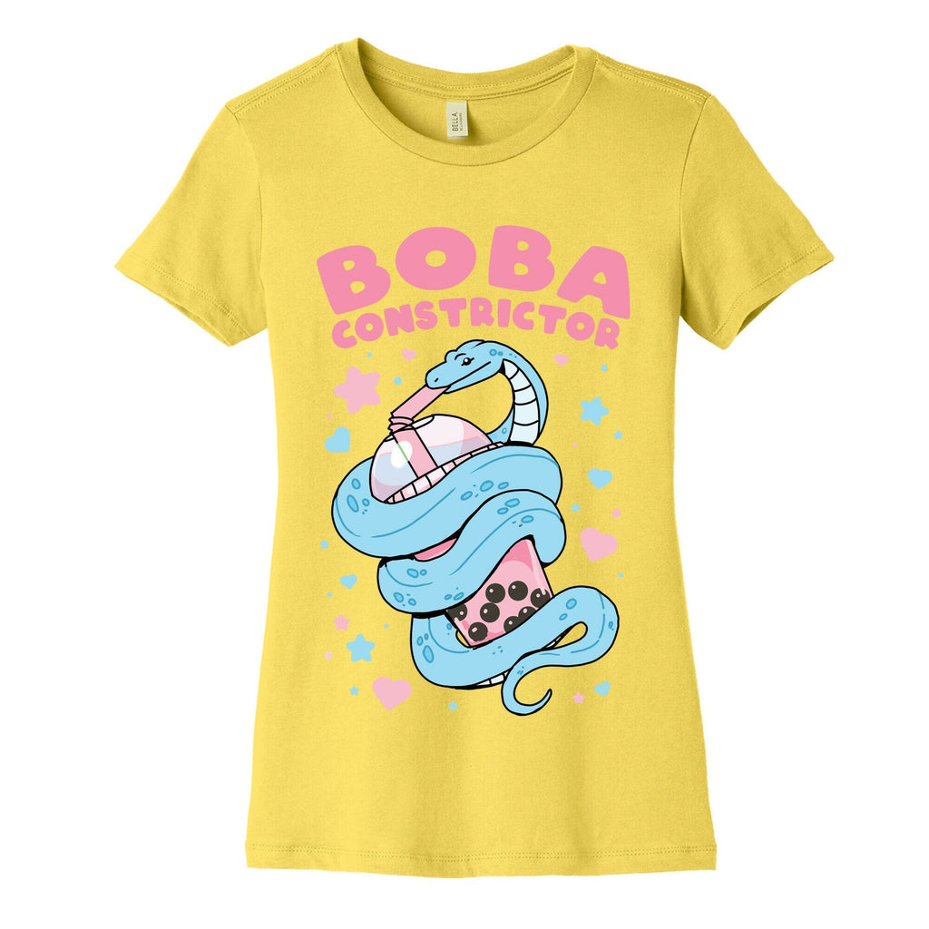 Boba Constrictor Women's Cotton Tee Hoodie, Sweatshirt | CoreVibeTees.com (Image 3)