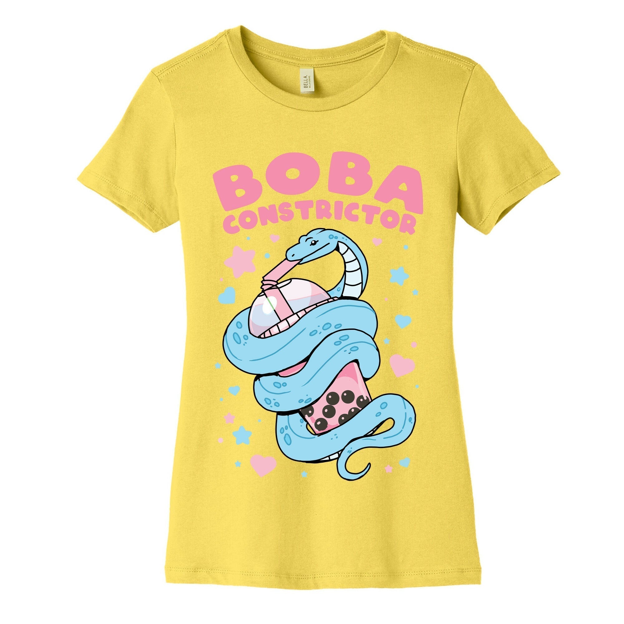 Boba Constrictor Women's Cotton Tee Hoodie, Sweatshirt | CoreVibeTees.com (Image 3)