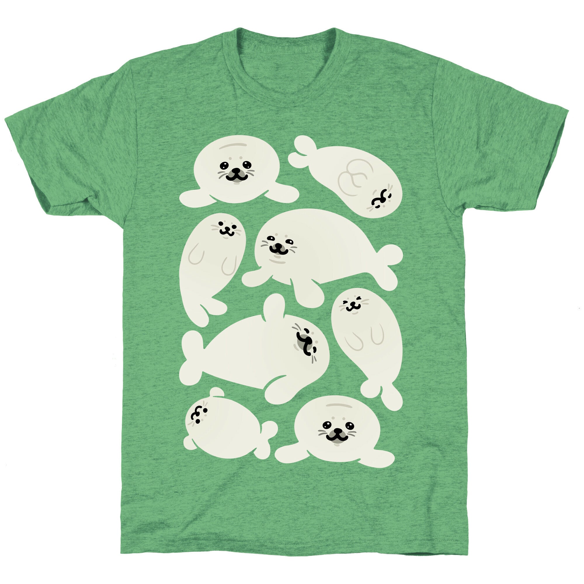 Baby Seals Pattern Study Unisex Triblend Tee Hoodie, Sweatshirt | CoreVibeTees.com (Image 1)