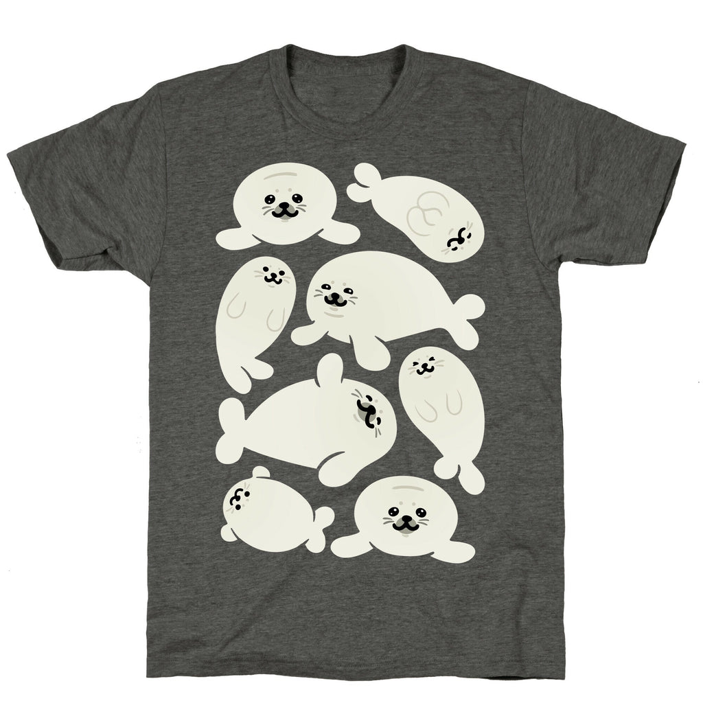 Baby Seals Pattern Study Unisex Triblend Tee Hoodie, Sweatshirt | CoreVibeTees.com (Image 2)