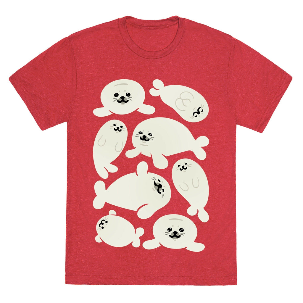 Baby Seals Pattern Study Unisex Triblend Tee Hoodie, Sweatshirt | CoreVibeTees.com (Image 3)