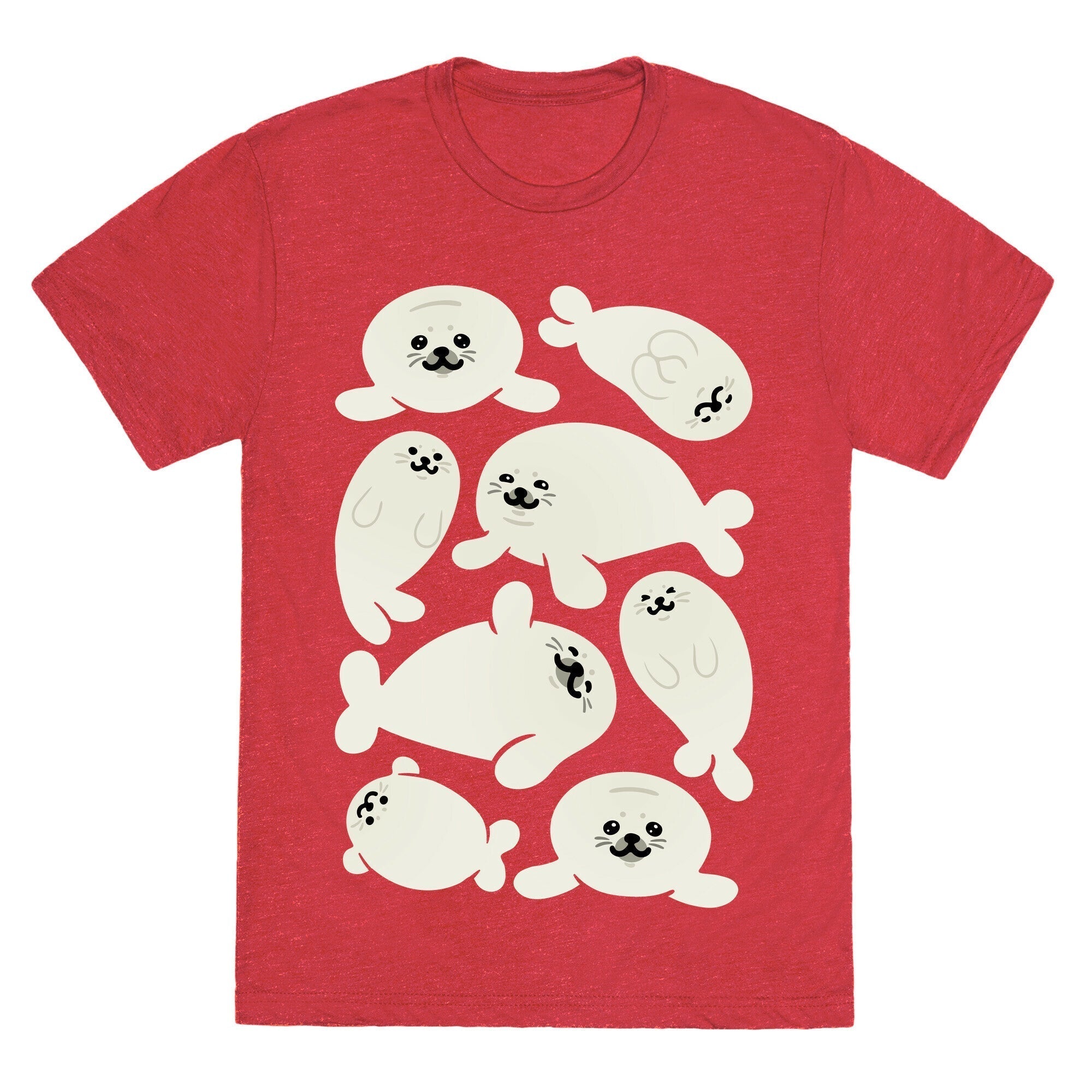 Baby Seals Pattern Study Unisex Triblend Tee Hoodie, Sweatshirt | CoreVibeTees.com (Image 3)