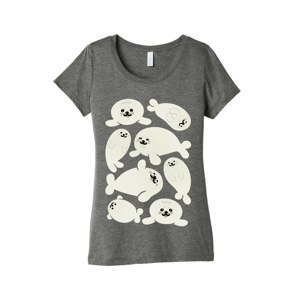 Baby Seals Pattern Study Women's Triblend Tee Hoodie, Sweatshirt | CoreVibeTees.com