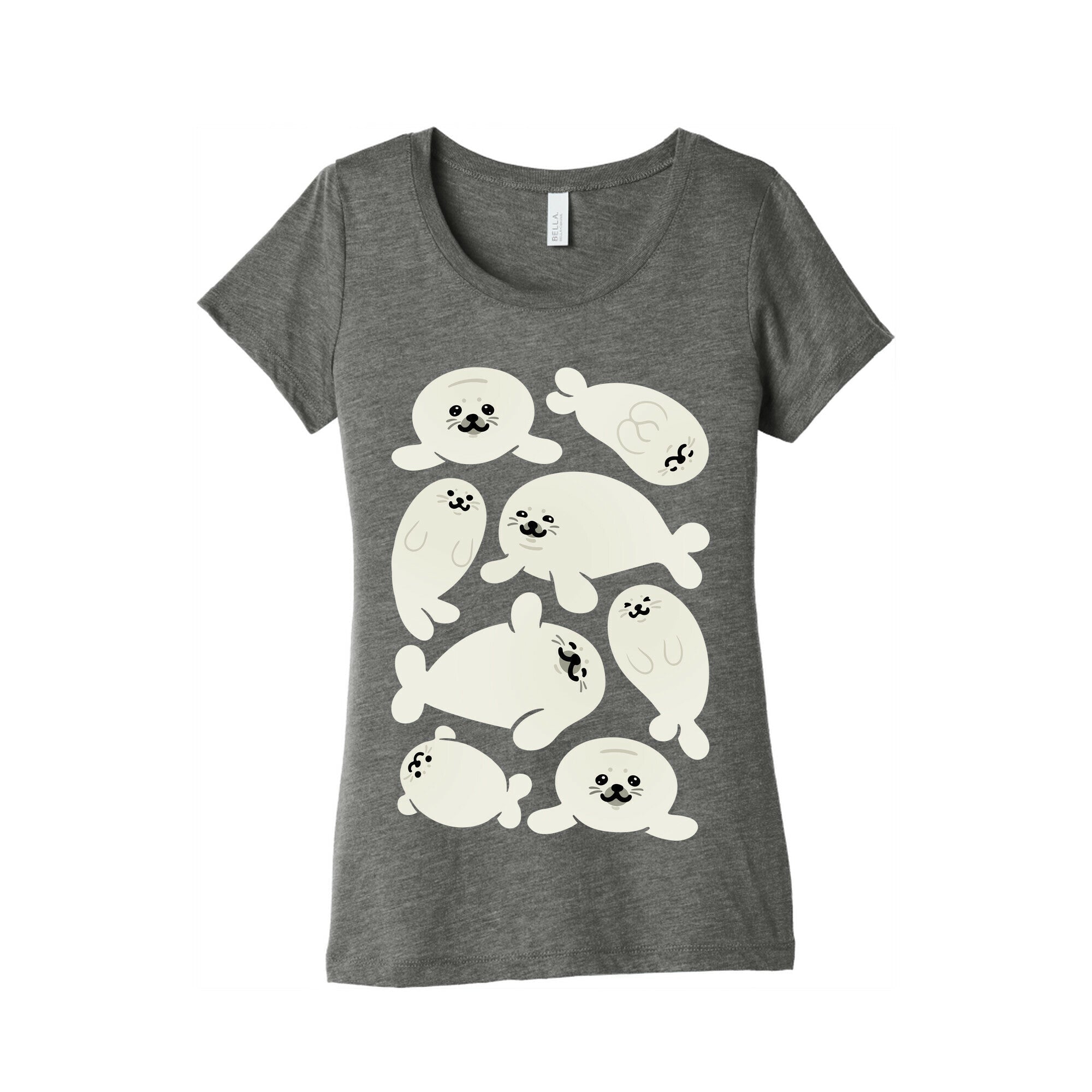 Baby Seals Pattern Study Women's Triblend Tee Hoodie, Sweatshirt | CoreVibeTees.com