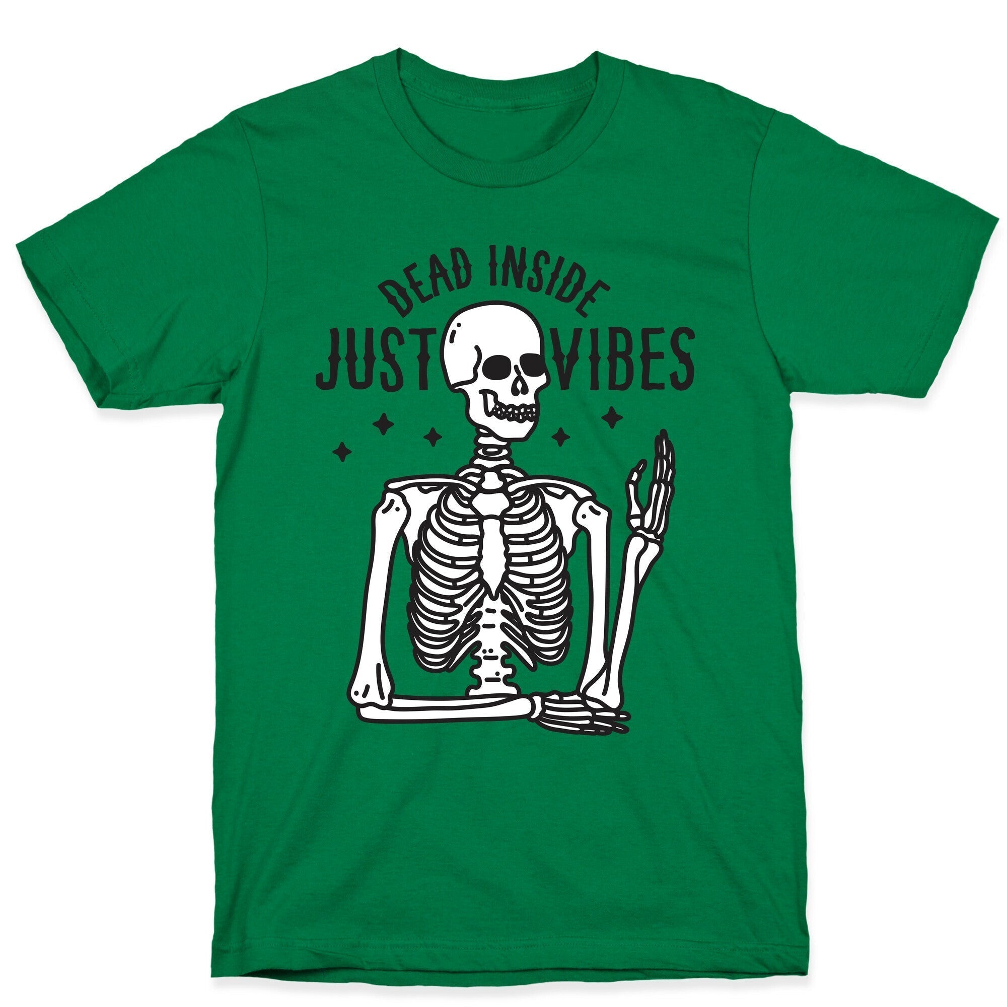 Dead Inside Just Vibes Skeleton T-Shirt Hoodie, Sweatshirt | CoreVibeTees.com (Image 4)