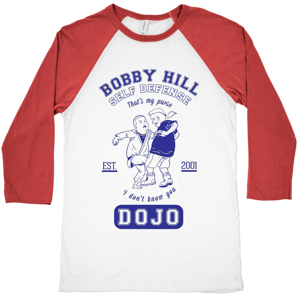 Bobby Hill Self Defense Dojo Baseball Tee Hoodie, Sweatshirt | CoreVibeTees.com (Image 1)