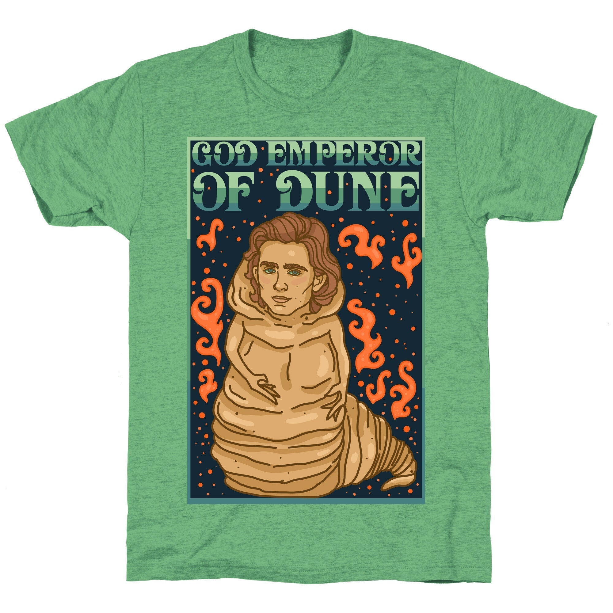 God Emperor Of Dune Timoth√©e Chalamet Unisex Triblend Tee Hoodie, Sweatshirt | CoreVibeTees.com (Image 1)