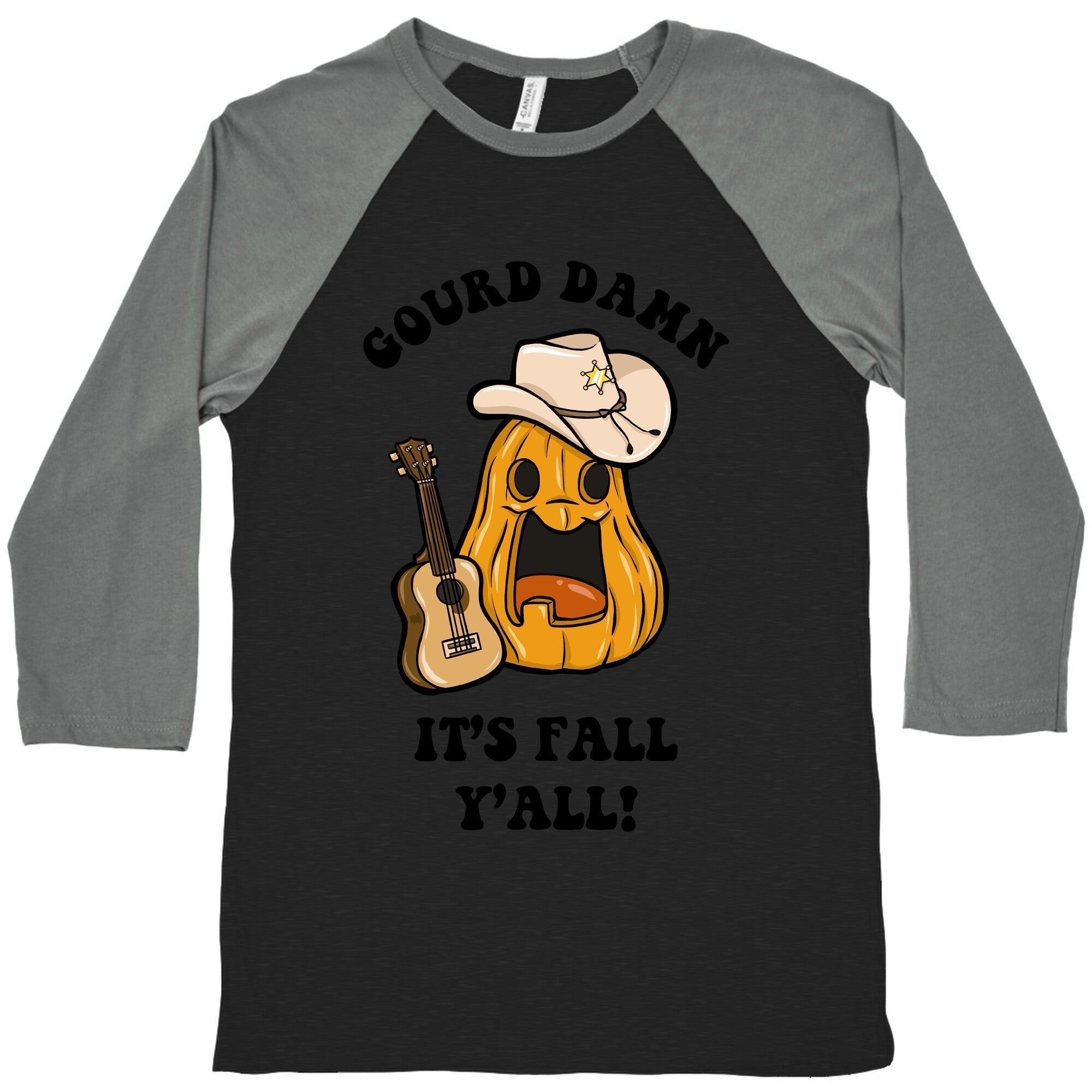 Gourd Damn It's Fall Y'all! Baseball Tee Hoodie, Sweatshirt | CoreVibeTees.com (Image 3)